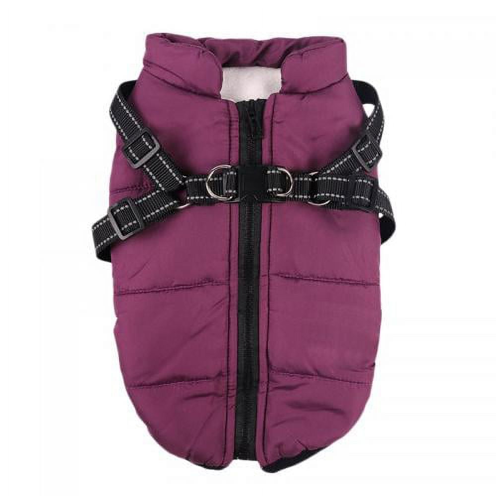Warm Dog Jacket, Snowproof Windproof Waterproof Dog Winter Coat for Cold Weather - Soft Fleece Lining and Warm Thick Padded Dog Snow Coat for Puppy Small Medium Large Dogs XL green, navy blue, red, purple, black