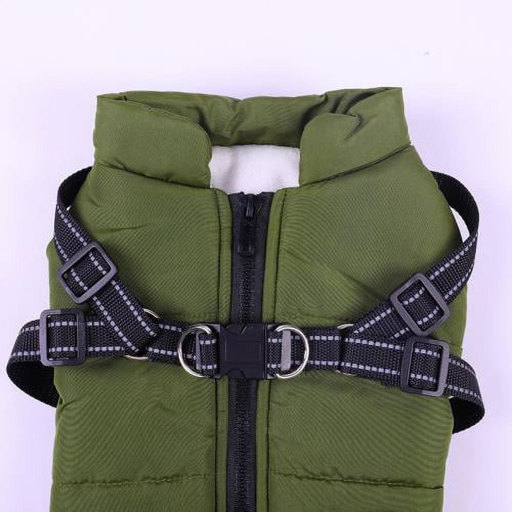 Warm Dog Jacket, Snowproof Windproof Waterproof Dog Winter Coat for Cold Weather - Soft Fleece Lining and Warm Thick Padded Dog Snow Coat for Puppy Small Medium Large Dogs XL green, navy blue, red, purple, black
