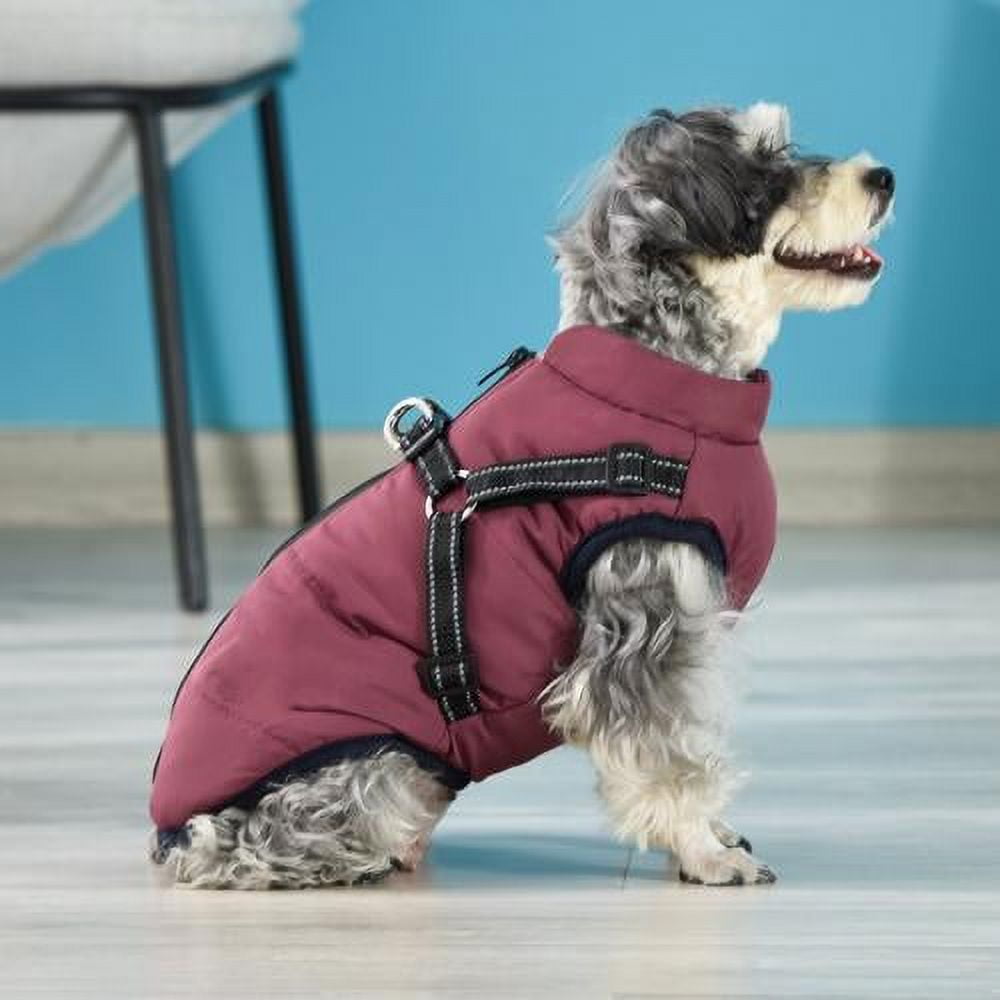 Warm Dog Jacket, Snowproof Windproof Waterproof Dog Winter Coat for Cold Weather - Soft Fleece Lining and Warm Thick Padded Dog Snow Coat for Puppy Small Medium Large Dogs 4XL green, navy blue, red, purple, black