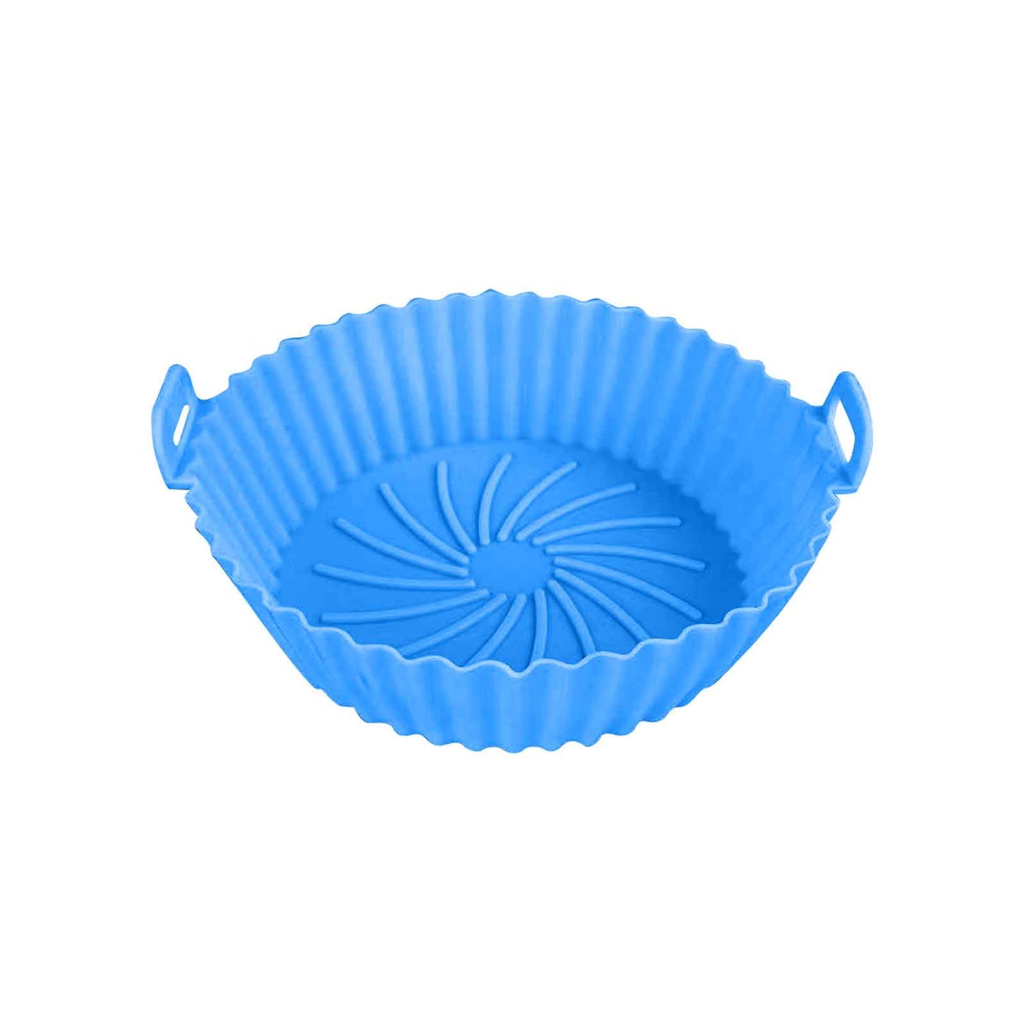 Air Fryer Silicone Liners, Air Fryer Silicone Baking Tray, Mini Air Fryer Tray, Round Small Air Fryer Liners, Silicone Reusable Airfryer Liners Accessories, Fryer Pot Baking Pan Pink
