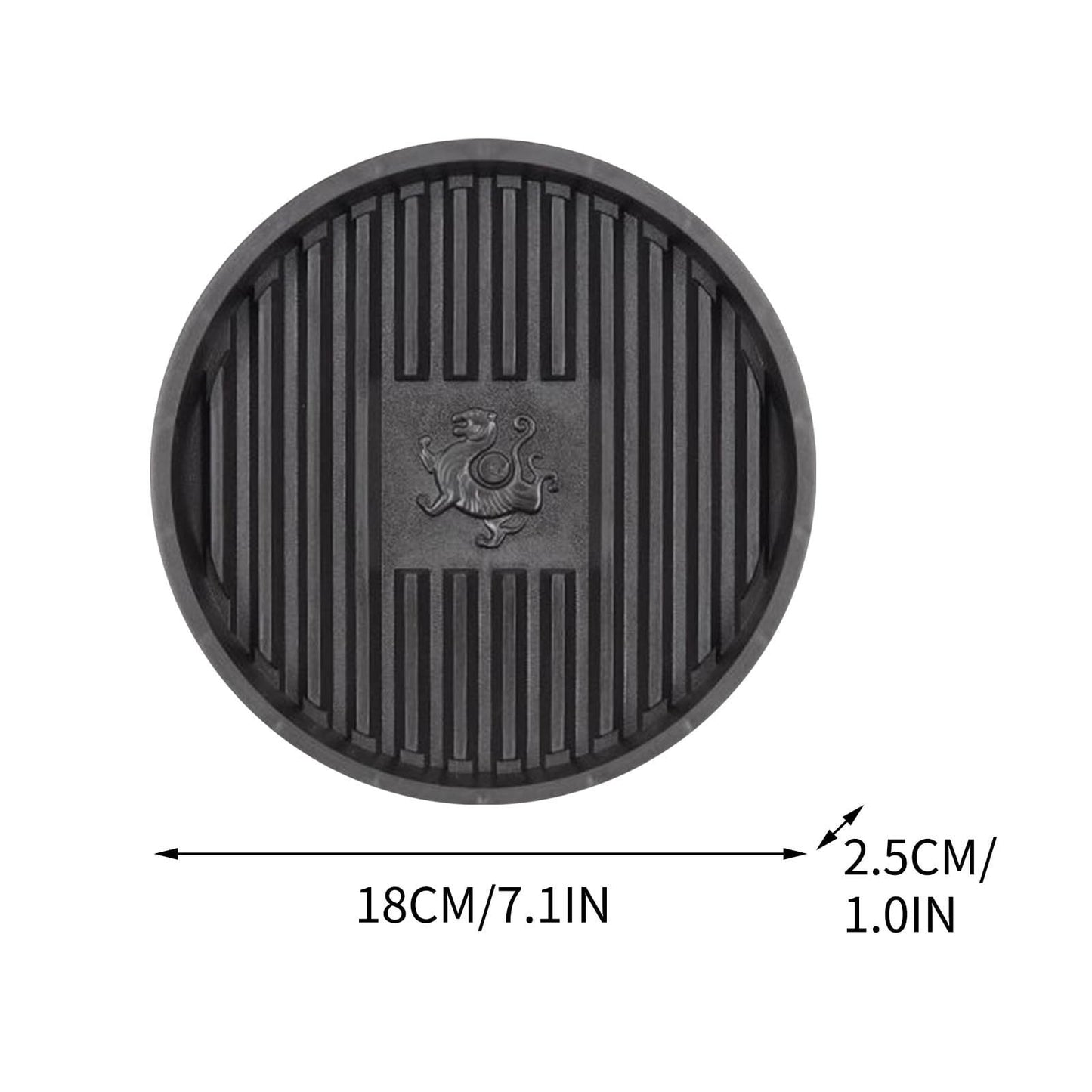 10 Inch Plant Saucer Tray,Decorative Flower Pot Drip Tray, Non-Slip Water Catch Basin for Indoor/Outdoor Potted Plants - Leak Proof Plant Mat for Furniture Protection Gray