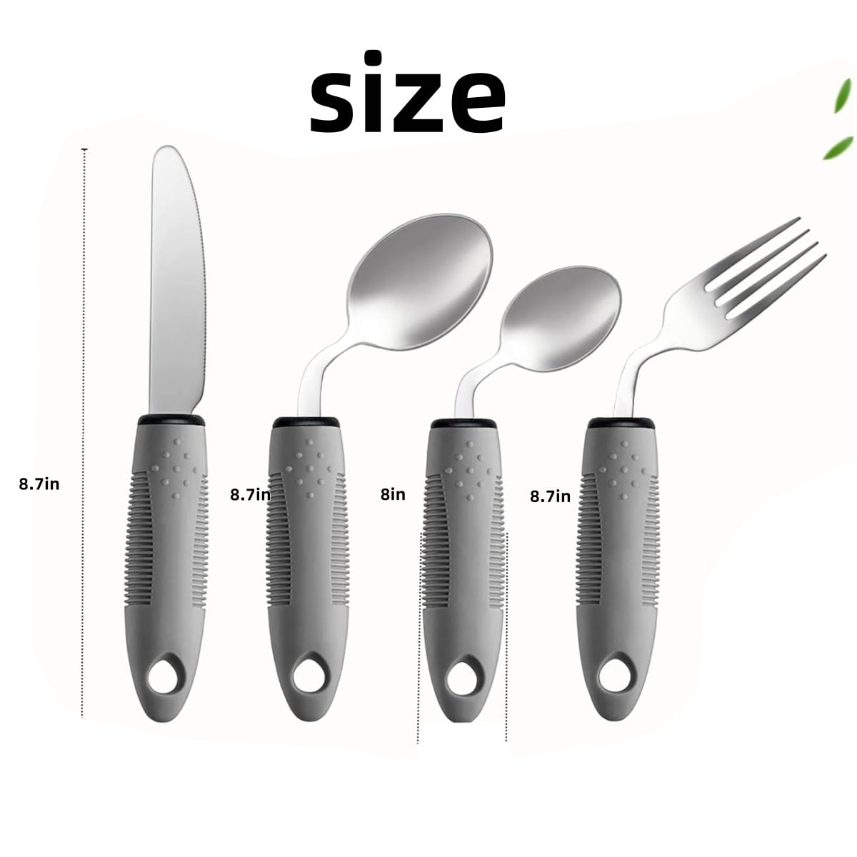 Special Supplies Adaptive Utensils,QZS Parkinsons Utensils for Tremors and Parkinsons Patients,Easy Grip Weighted Silverware for Hand Tremors