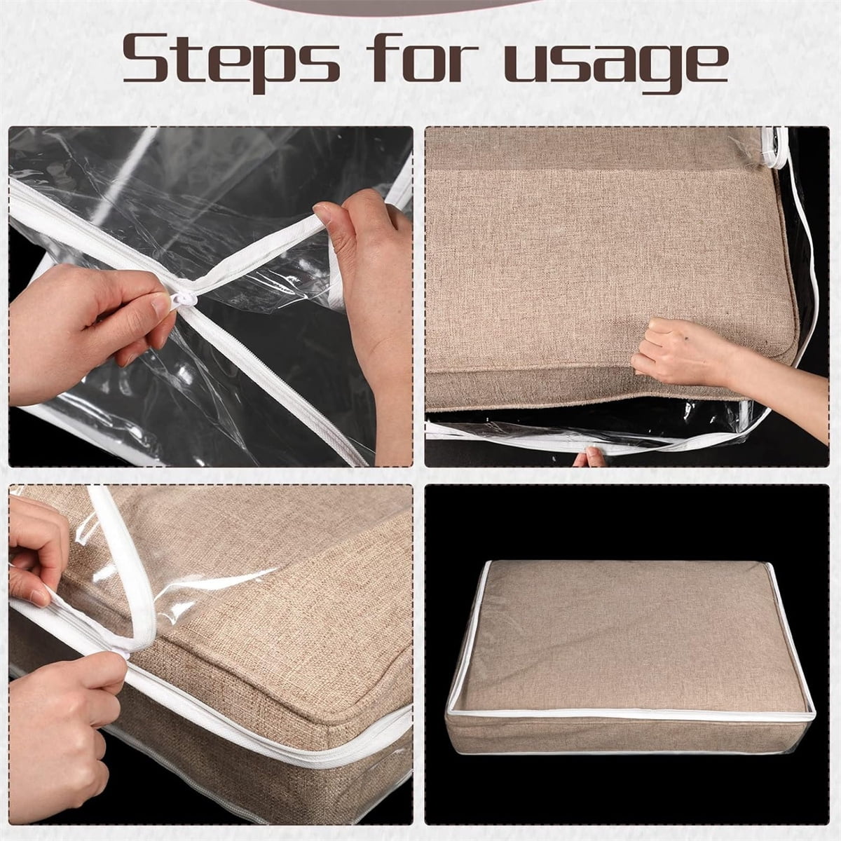 Tutuviw Plastic Sofa Seat Cushion Covers,1Pc 28x28x9in Waterproof Couch Covers,Furniture Sofa Seat Slipcover,Wear Resistant Couch Furniture Seat Couch Cover for Anti Cat Dog Clawing Scratching(Clear)
