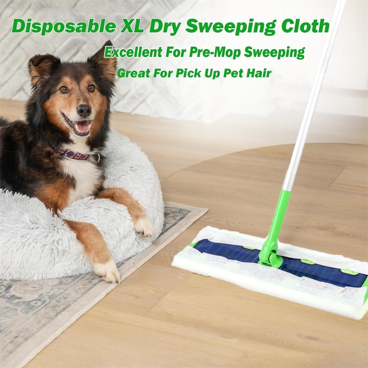 QZS Dry Sweeping Cloths,9.8x17.3In Disposable Dry Mop Refills Floor Cloths for Home,Hardwood Floor Dust and Cleaning,30Pack