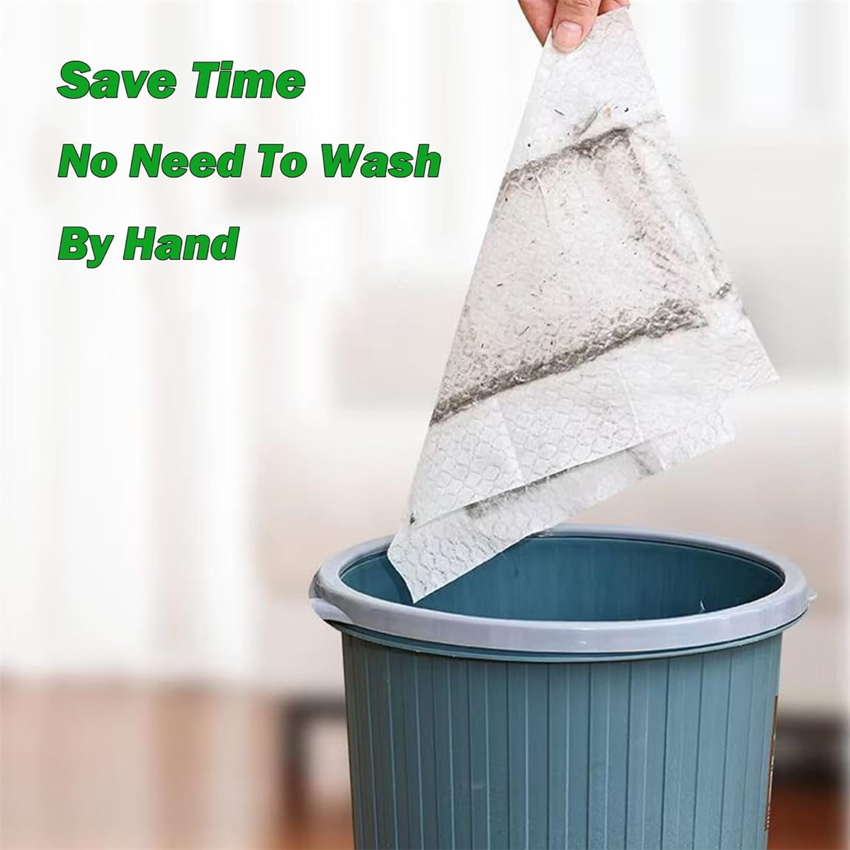 QZS Dry Sweeping Cloths,9.8x17.3In Disposable Dry Mop Refills Floor Cloths for Home,Hardwood Floor Dust and Cleaning,30Pack