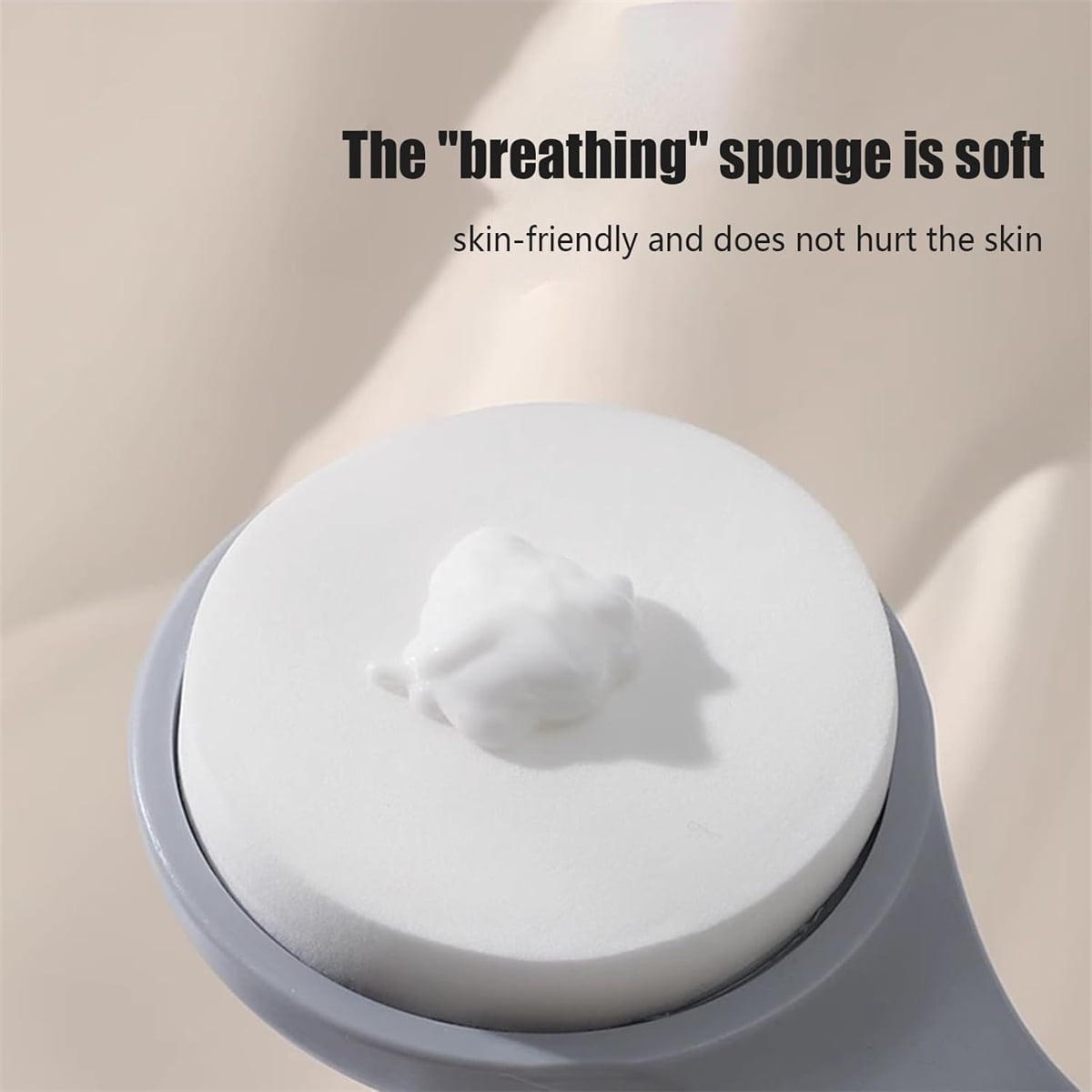 QZS Back Lotion Applicator,11.2x3in Reusable Back Sunscreen Applicator for Home,Portable Gray Body Lotion Brush for Sunscreen,Cream