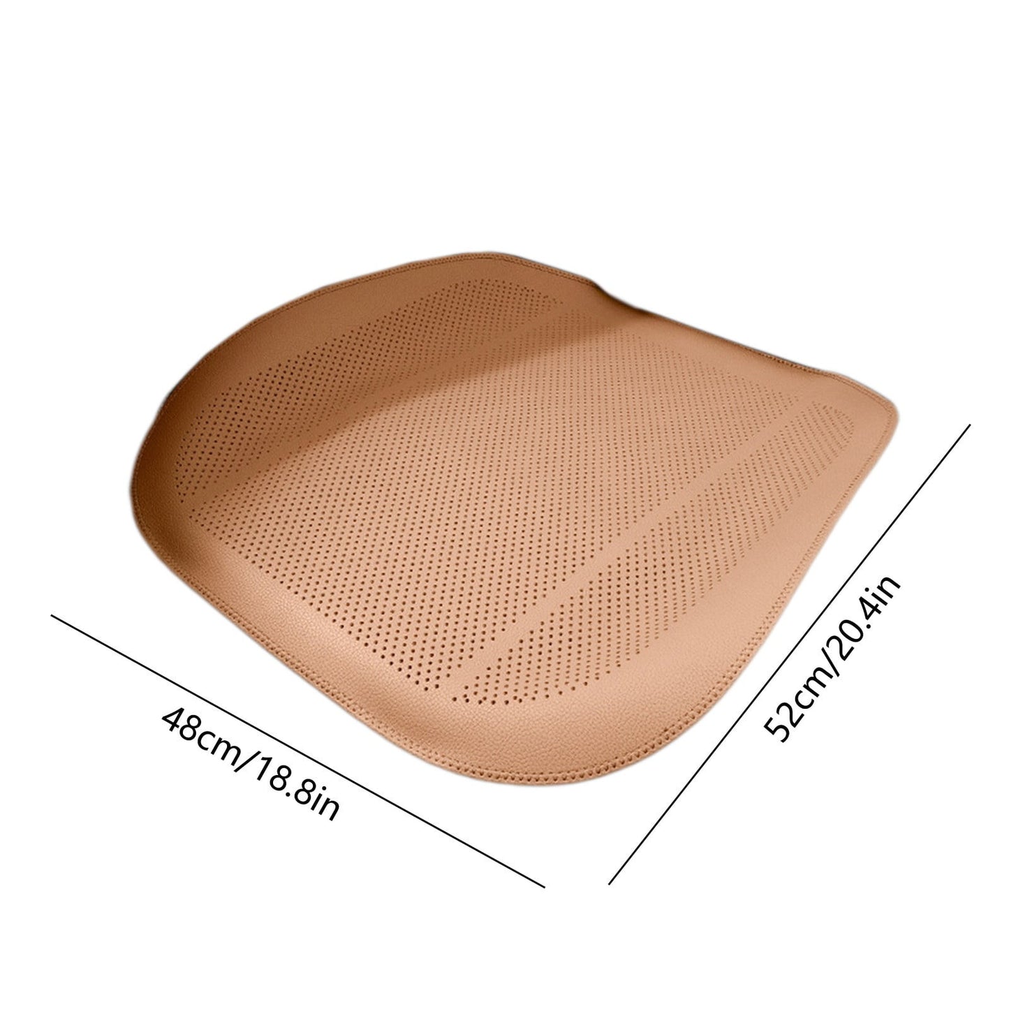 Front Car Seat Covers Water Proof Seat Protector Universal Fit, Ventilation Car Seat Cushion, Universal Anti-Slip Driver Seat Cover, for Most Cars SUVs and Trucks Beige