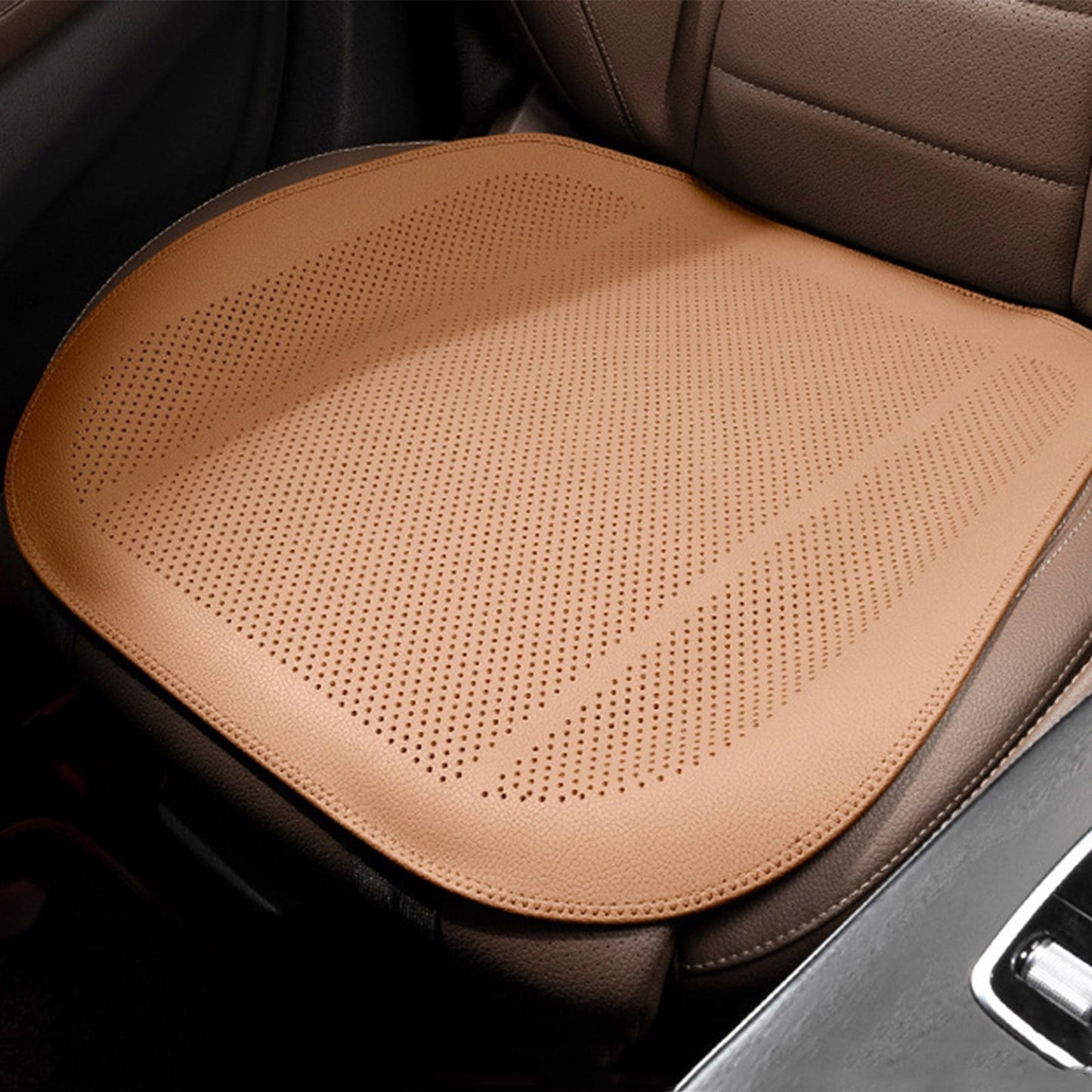 Front Car Seat Covers Water Proof Seat Protector Universal Fit, Ventilation Car Seat Cushion, Universal Anti-Slip Driver Seat Cover, for Most Cars SUVs and Trucks Orange