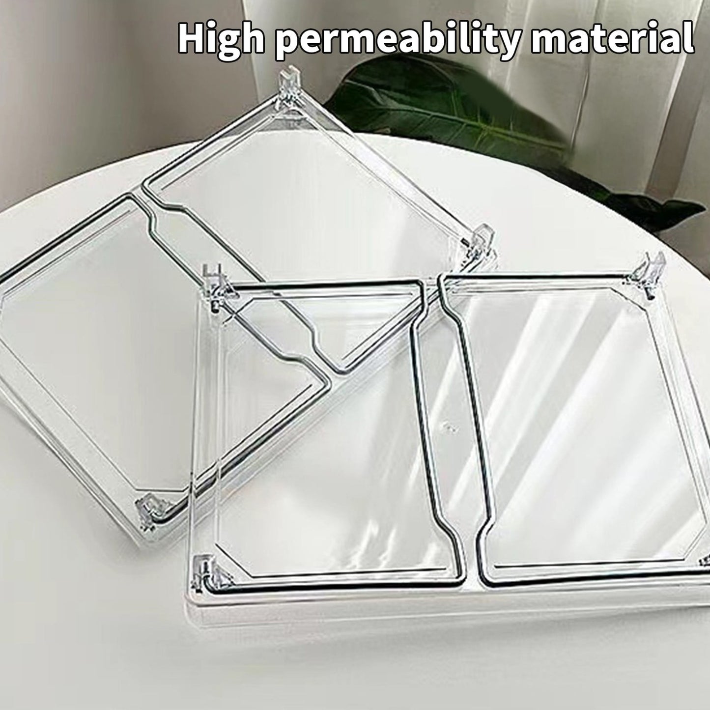 Cabinet Organizer Shelf, Stackable Kitchen Counter Shelves, Spice Rack, Countertop Organizers, Clear Plastic Storage Shelves Rack, for Makeup, Bathroom, Cupboard, Desk, Pantry Organization White
