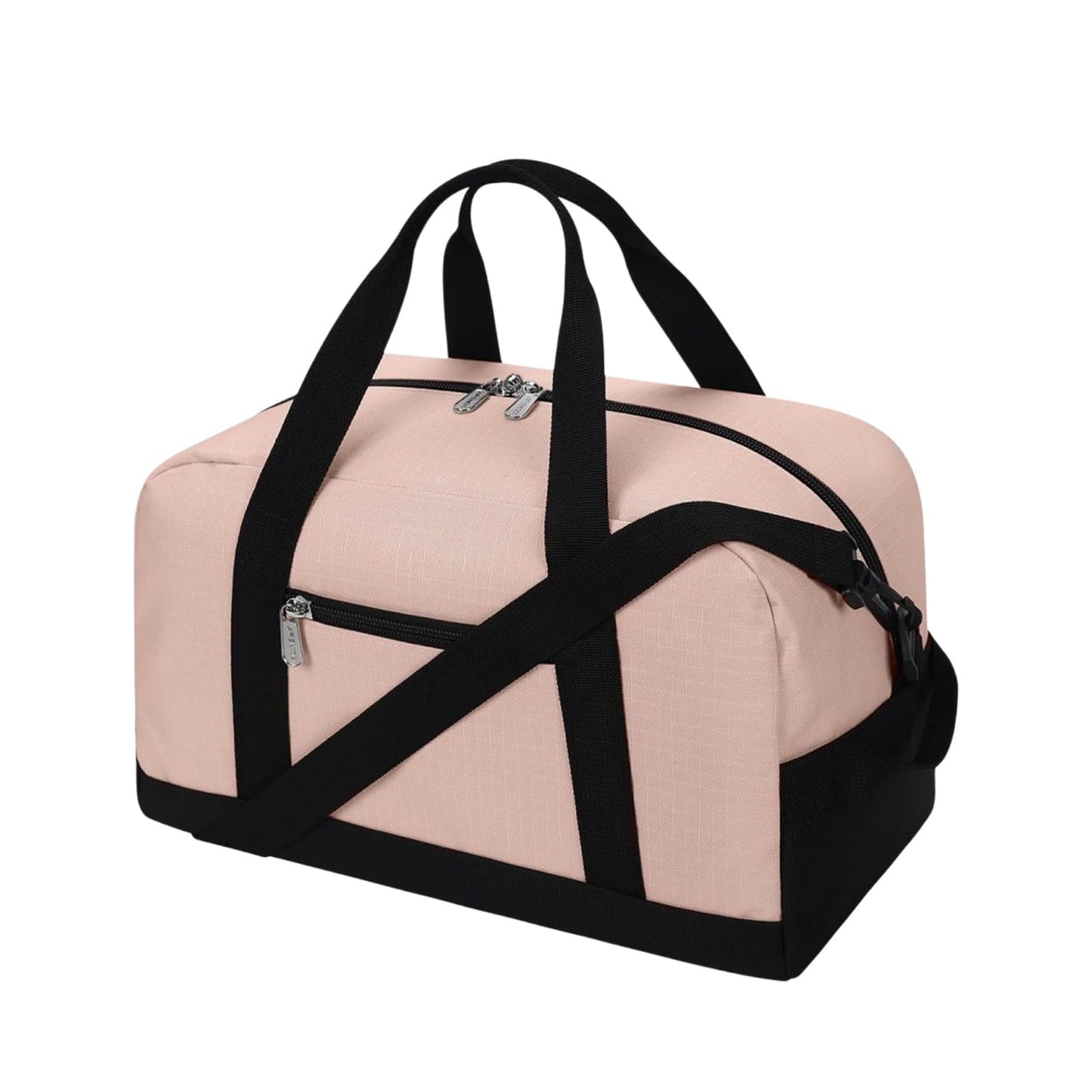 14 Inch Carry on Bag, Small Travel Gym Bag, Small Duffle Bag, Duffel Bag Gym Weekender Overnight Bag with Wet Pocket, Airlines Approved Foldable Carry on Bag, for Women and Men Pink