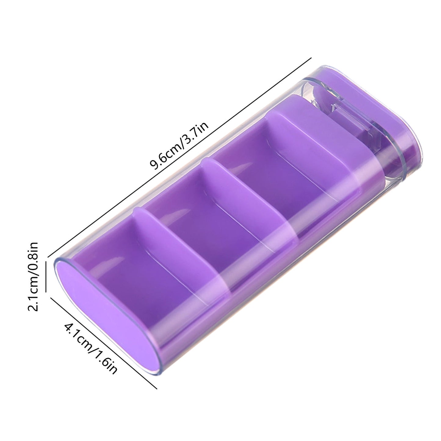 Large Pill Organizer, Pill Box 3 Day, Daily Pill Organizer, 3 Compartments Big Pill Case, for Supplements Jumbo Pill Holder, for Vitamins Huge Medicine Organizer 3 Times a Day Blue