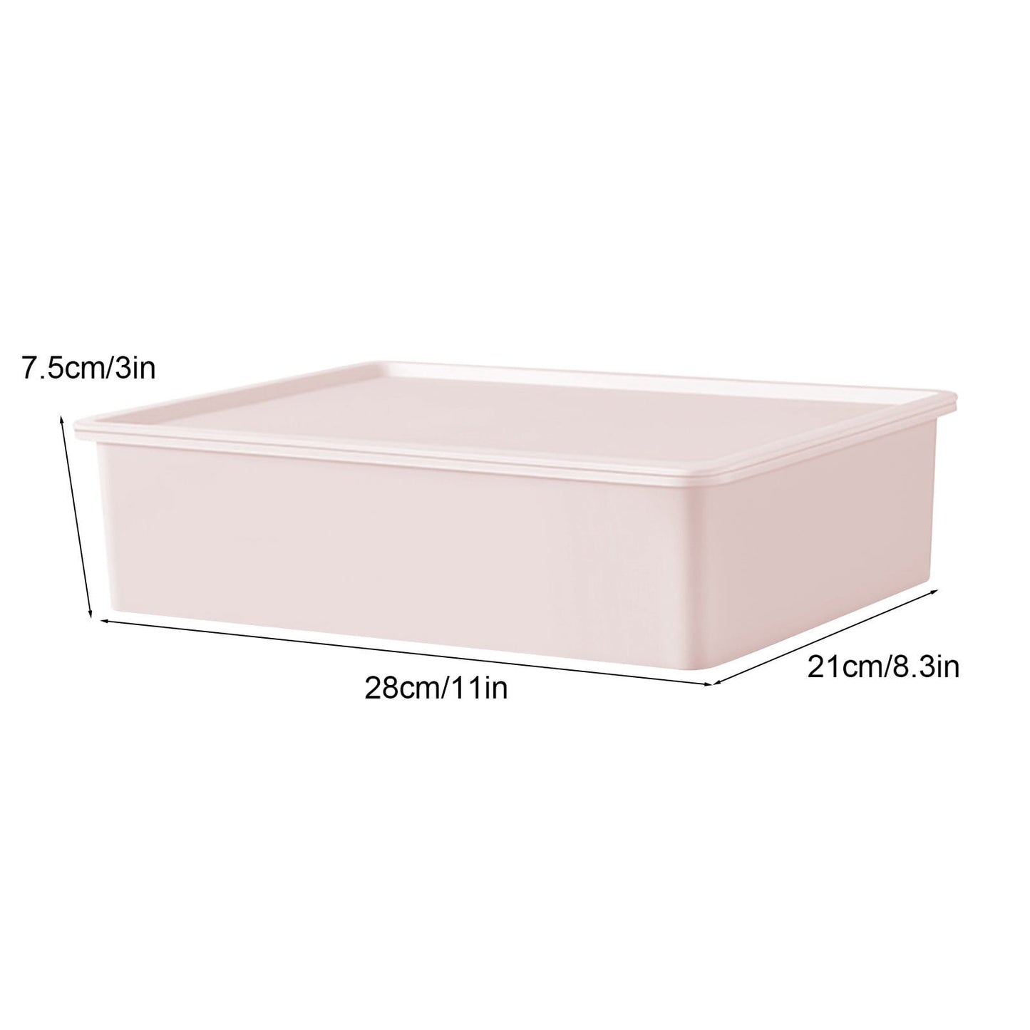 Sock Underwear Drawer Organzier Divider, 15 Compartments Removable Divided Plastic Storage Bin with Lid, Storage Organizer Sock Holders Organizers for Scarves Ties Belts(White) Pink