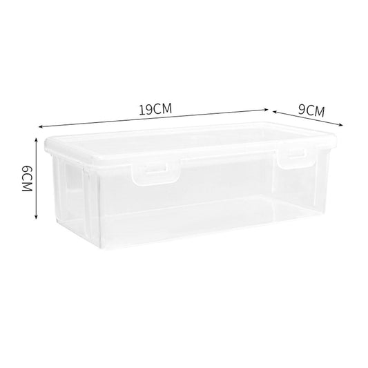 Sliced Cheese Container for Fridge, Kitchen Transparent Sealed Storage Tank, Cow Cheese Slice Holder, Plastic Fruit Vegetable Storage Box with Lids, Spice Storage Box, for Avoid Humidity Multicolor