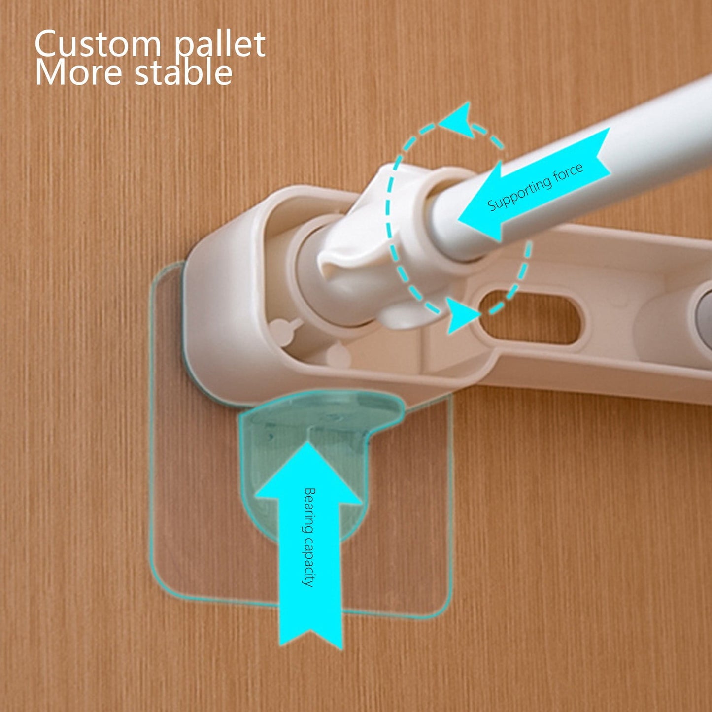 Expandable Closet Tension Shelf, Adjustable Closet Shelf Rod Organizer, No Drill Space Saving Wardrobe Divider, Multi-Tier Shelf Divider for Bathroom Kitchen Bedroom As shown