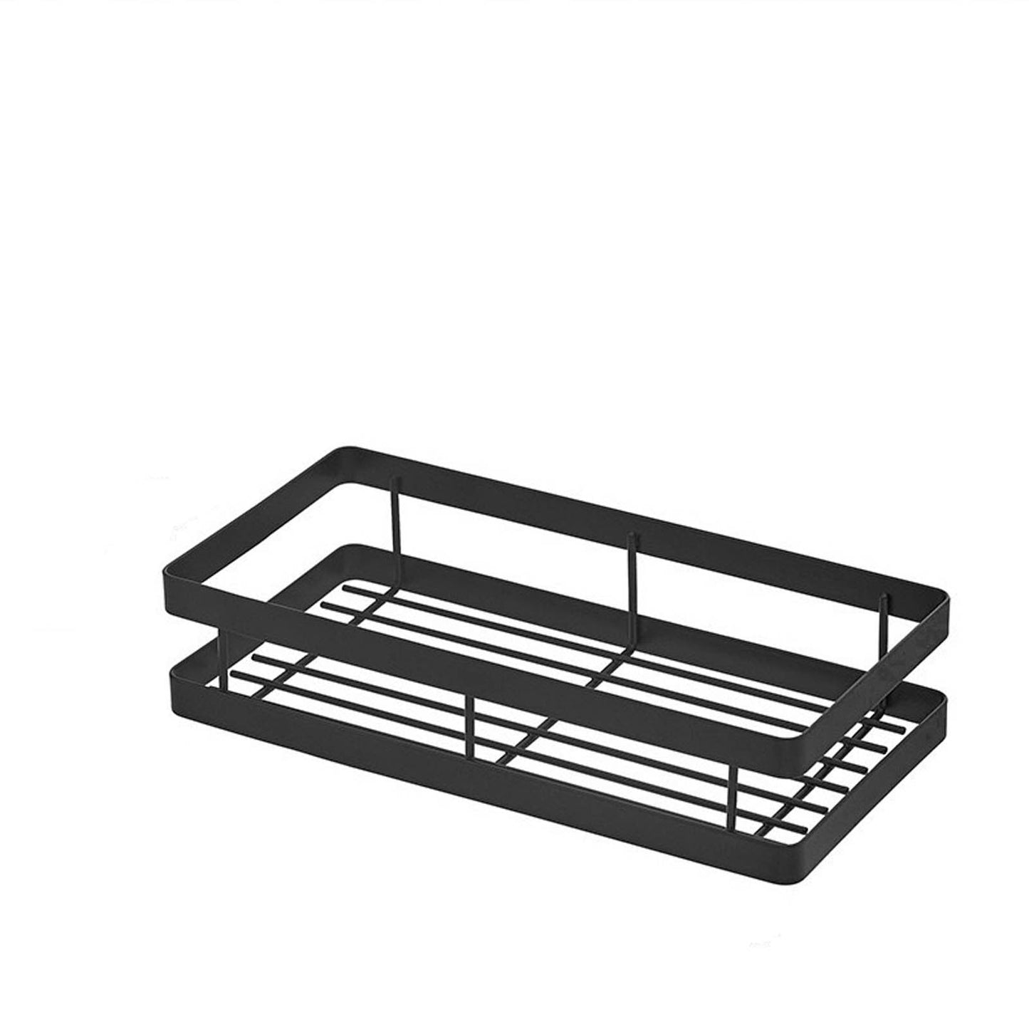 Metal Spice Rack, Wall Mount Floating Shelves, Black Storage organizer, Wall-mounted Household Spice Jars Rack, Wall Multi-function Storage Racks, for Cabinet Door, Pantry, Kitchen/Bathroom Supplies Black