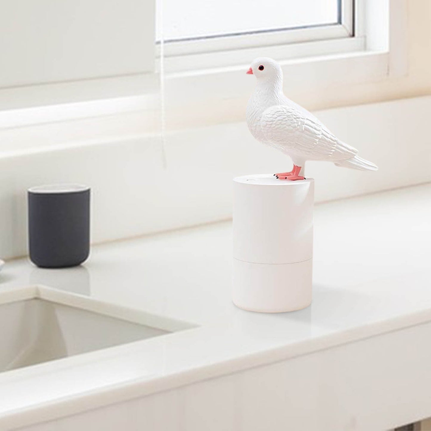 Pigeon Automatic Induction Foam Hand Washer, Foam Soap Dispenser, Soap Dispenser, Touchless Soap Dispenser, Automatic Soap Dispenser, for Kitchen Bathroom White