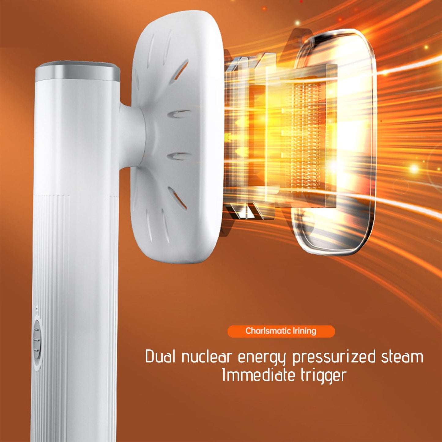 Travel Steamer for Clothes, Portable Iron, Steamer and Iron 2 In 1, Upgrade Portable Mini Ironing Machine, Rotatable Handheld Steam Iron, Foldable Travel Garment, for Home and Travel White