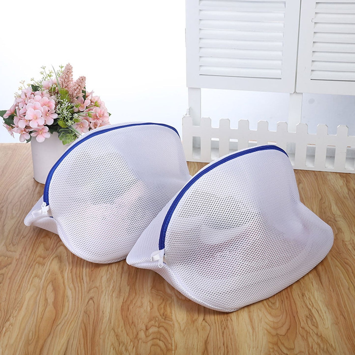 Shoe Wash Bag, Mesh Laundry Bag with Zipper, Portable Washable Shoe Storage Pouch Cleaning Laundry Bag for Sneakers Sock Toys Slipper S