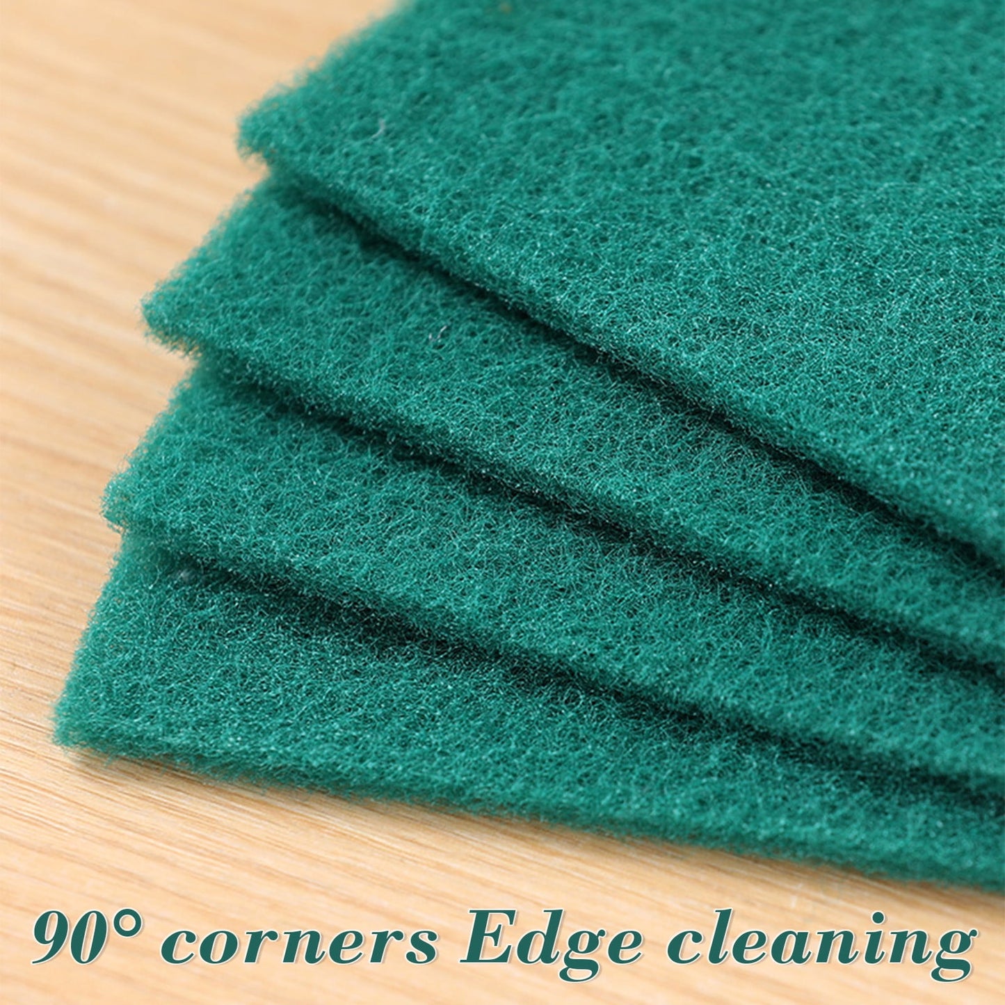 5 Pcs Scouring Pad, Dish Scrubber Scouring Pads, Green Reusable Household Scrub Pads, Double-sided Household Emery Sponge, for Dishes, Kitchen Scrubbers and Metal Grills Green
