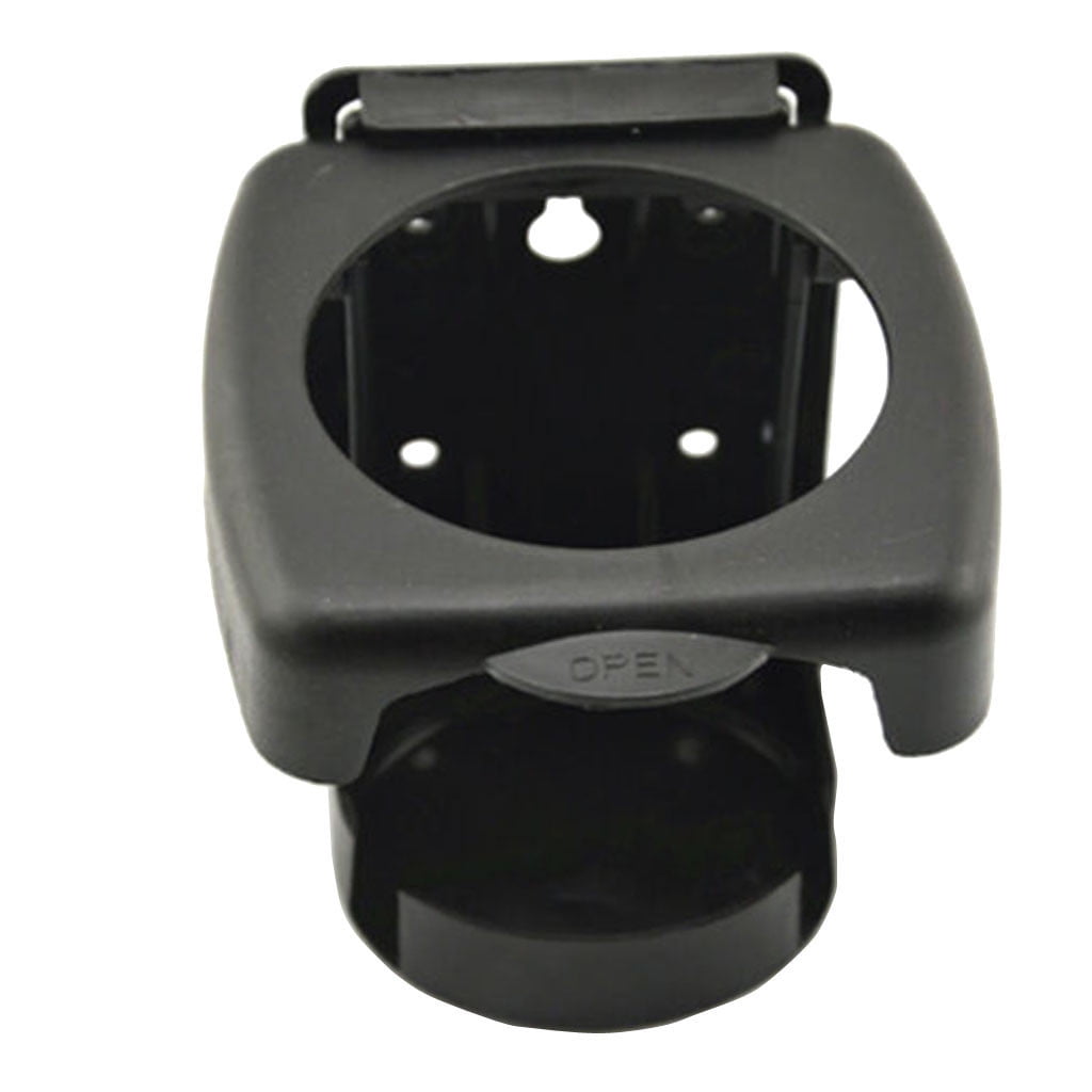 Fold-Up Drink Holder, Folding Automotive Cup Holders, Universal Car VAN Folding Cup Drink Holders, Beverage Stand Rack, Vehicle Marine RV Cup Rack, for Car Truck Boat Van Black