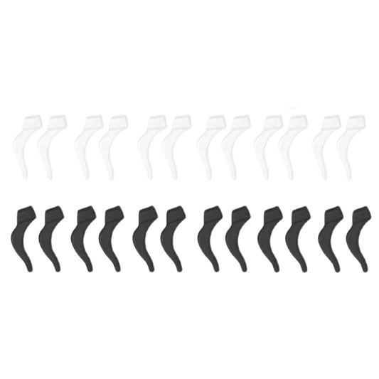 24Pcs Silicone Slip Ear Hook,Eyeglass Retainer,Anti Slip Ear Grips Hook,Comfortable and Durable Glasses Accessories for Sports,Reading,Outdoor Activities,and Daily Use A