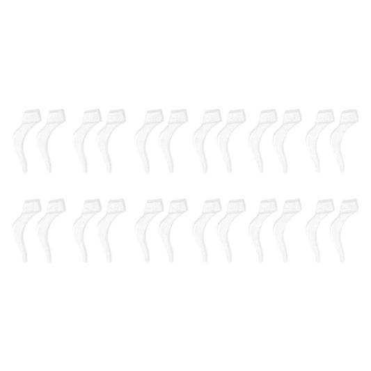 24Pcs Silicone Slip Ear Hook,Eyeglass Retainer,Anti Slip Ear Grips Hook,Comfortable and Durable Glasses Accessories for Sports,Reading,Outdoor Activities,and Daily Use,A I