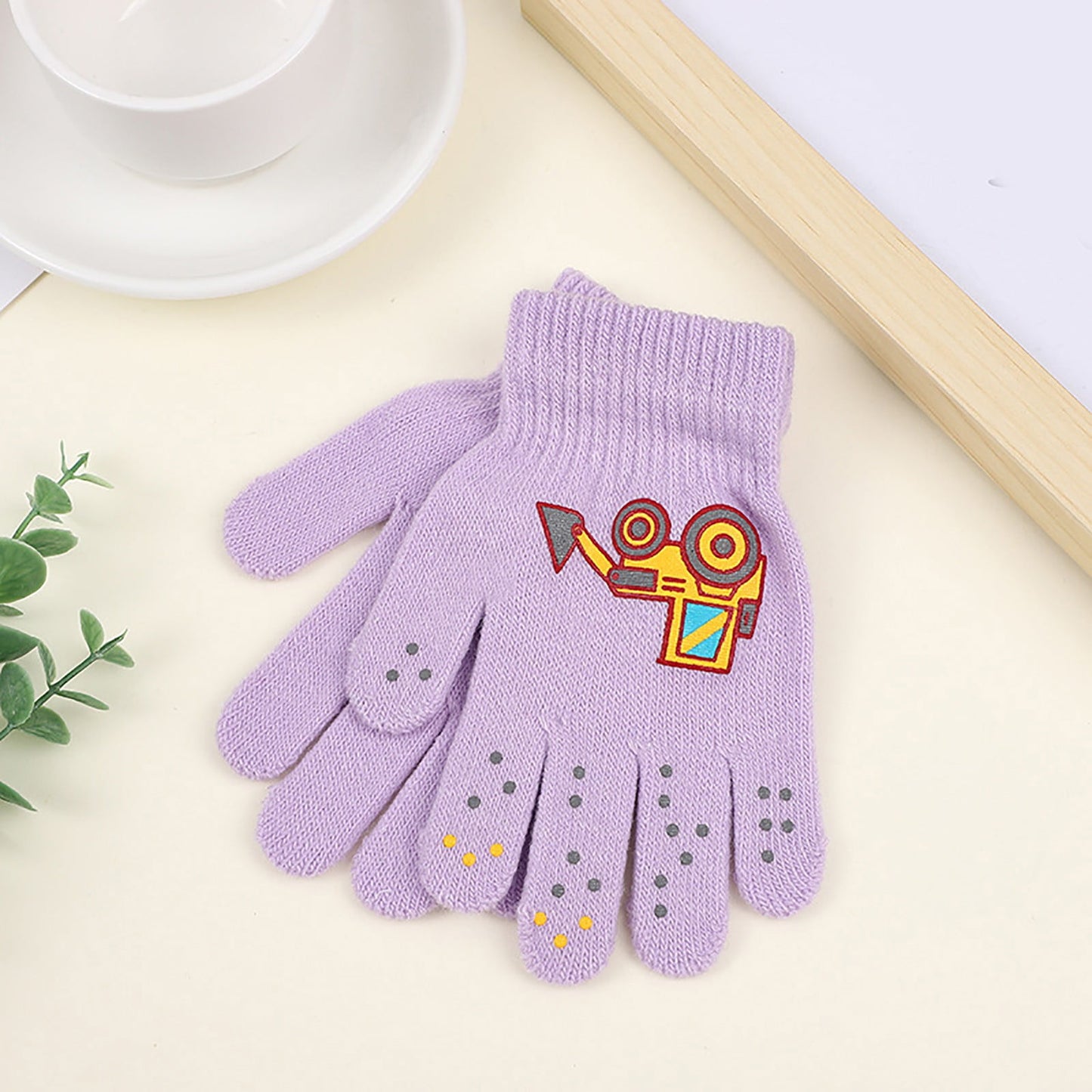 GXWEA 2T Gloves Kids Waterproof Gloves Kids Gloves Winter Gloves Thick Gloves Stretchy Warm Gloves Boys Girls 6-11 Year 5-12 years AHA4 kids snow gloves Purple