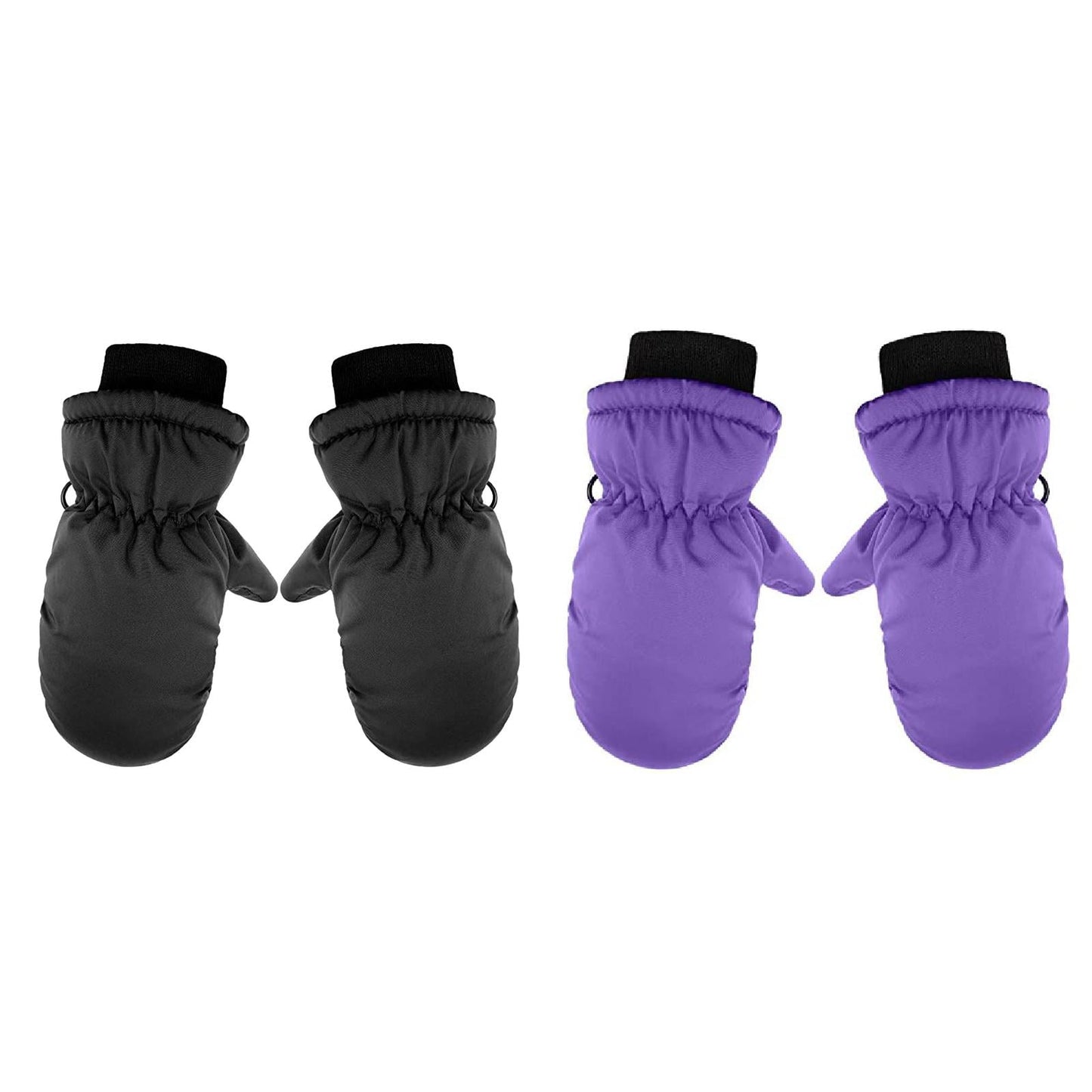GXWEA 2T Gloves Kids Waterproof Gloves Kids Gloves Winter Gloves Thick Gloves Stretchy Warm Gloves Boys Girls 6-11 Year One Size color-5