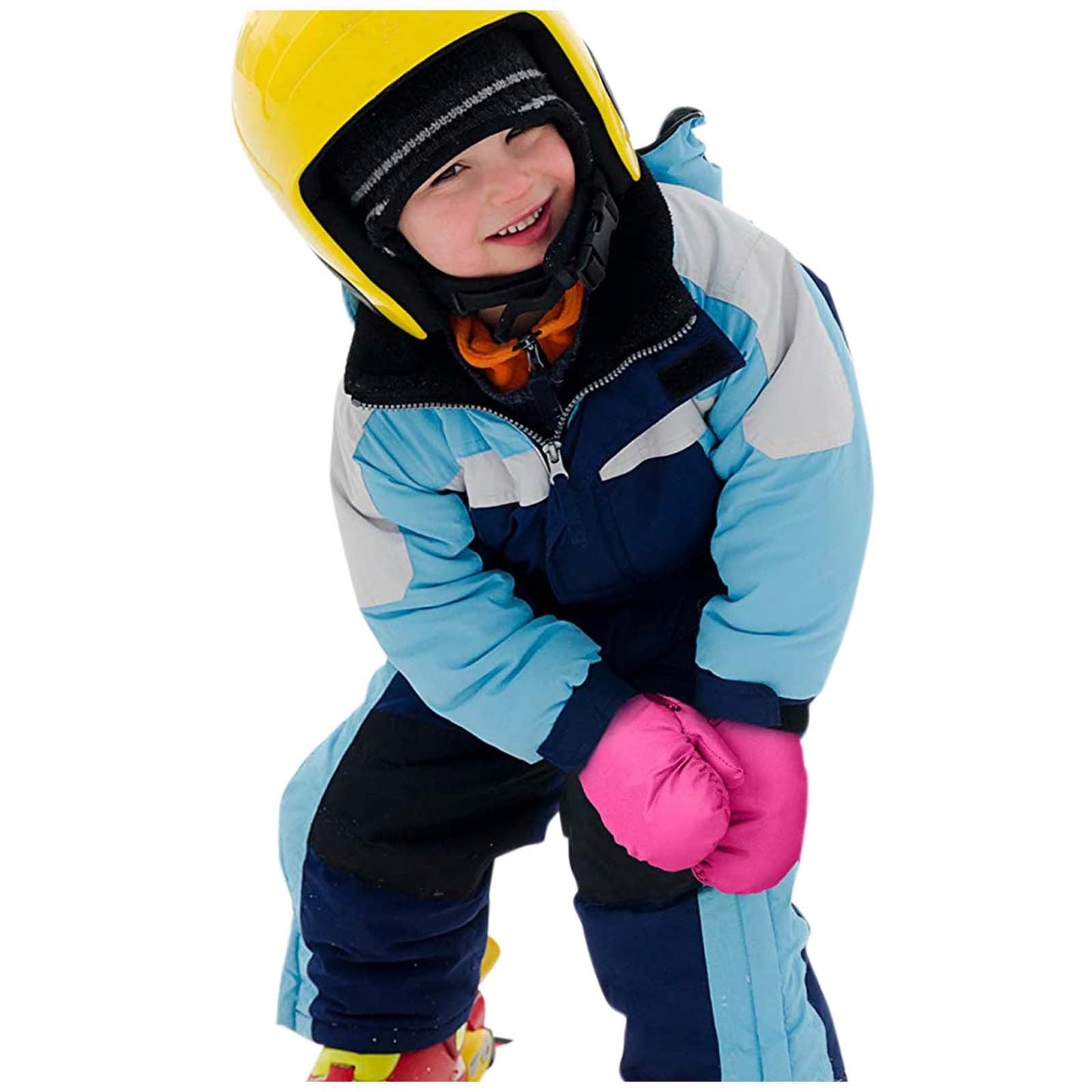 GXWEA 2T Gloves Kids Waterproof Gloves Kids Gloves Winter Gloves Thick Gloves Stretchy Warm Gloves Boys Girls 6-11 Year One Size color-5