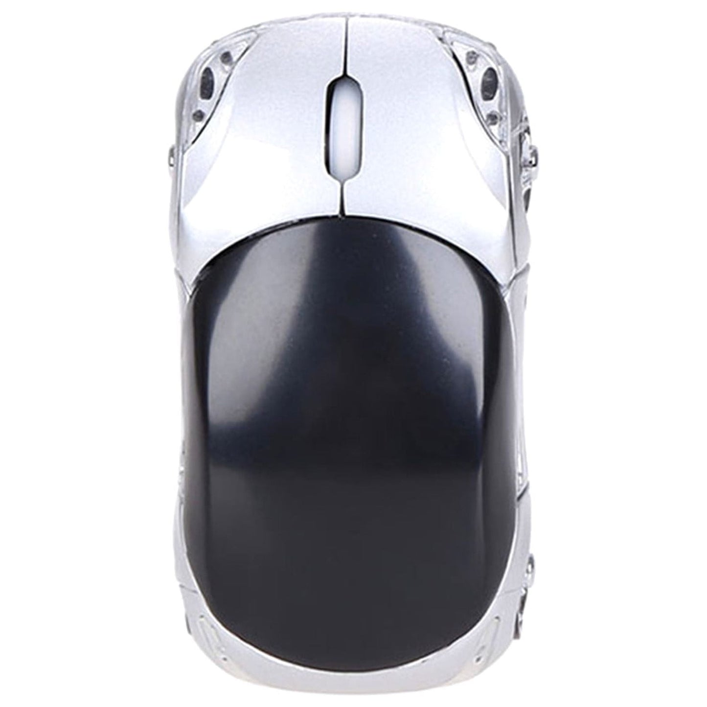 2.4G Wireless Mouse, Cute Car Mouse, 2.4G Wireless (10m Range) and USB Plug and Play, 1200DPI Optical Tracking, for PC Computer Laptop Tablet, with LED Light Blue