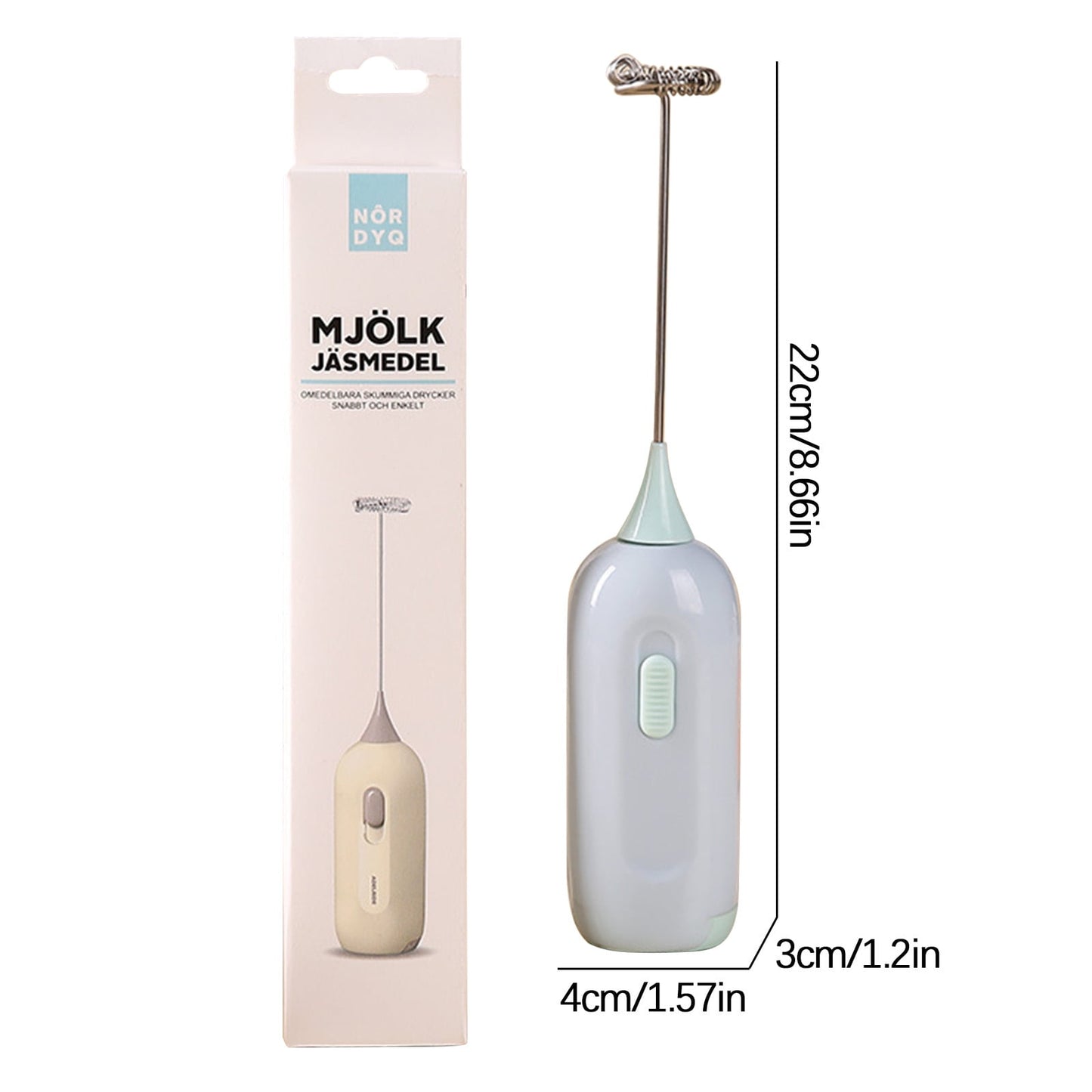 Handheld Stirrer, Electrical Stainless Steel Battery Operated Coffee Stirrer, Milk Frother Coffee Egg Mixers for Crafts Tumbler, DIY Making B