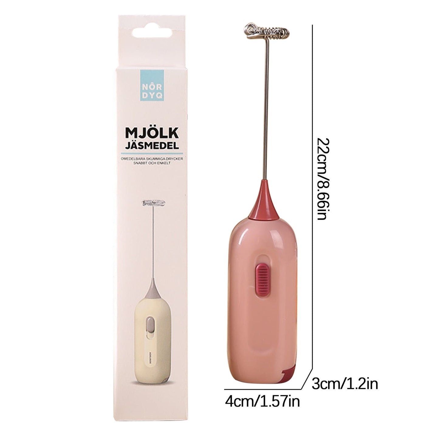 Handheld Stirrer, Electrical Stainless Steel Battery Operated Coffee Stirrer, Milk Frother Coffee Egg Mixers for Crafts Tumbler, DIY Making D