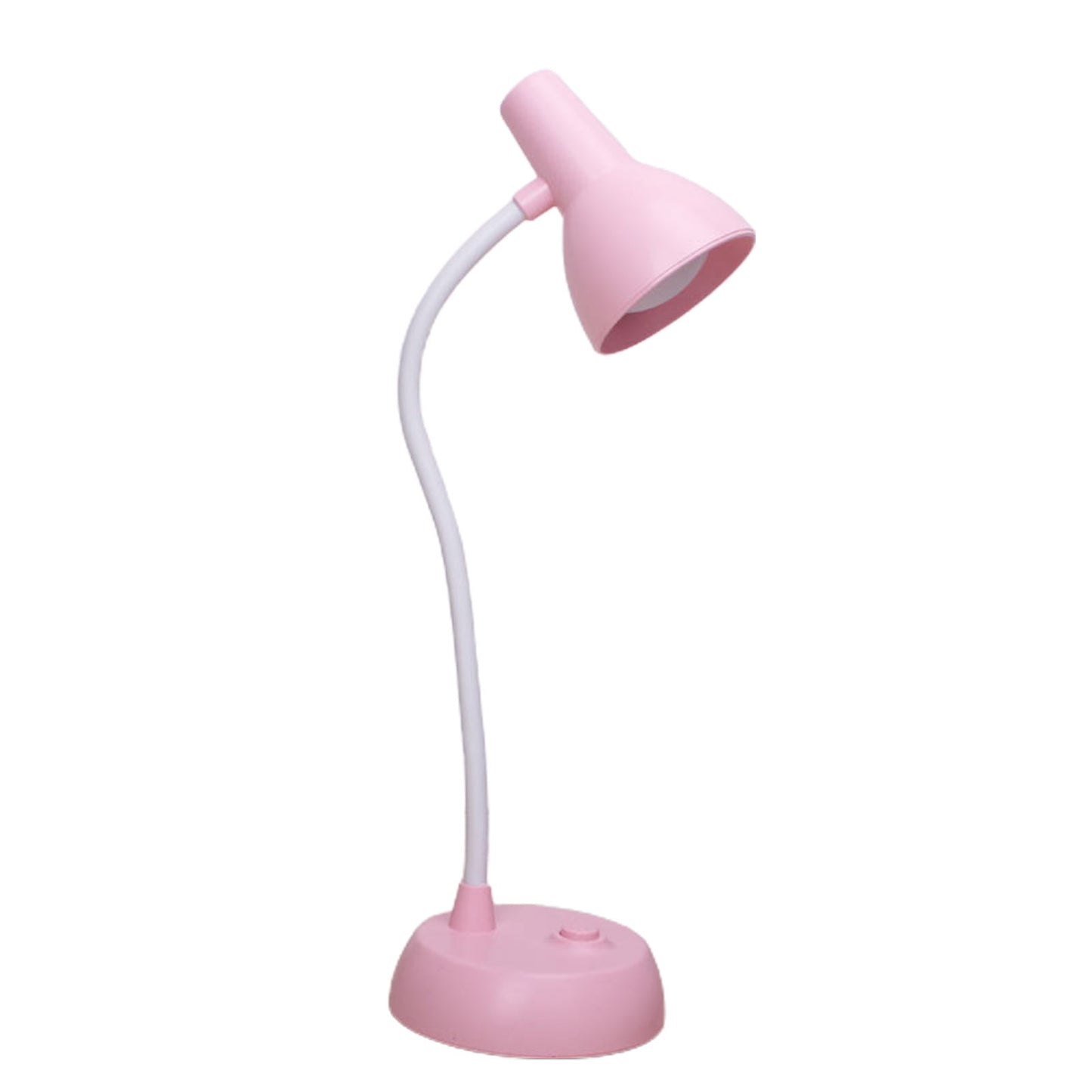 Cute Desk Lamp with USB Charging Port, Dimmable LED Reading Lamp, Flexible Gooseneck Auto Dimming Table Task Light, Bedside Reading Table Lamp, for Home Office Dorm Bedside Pink