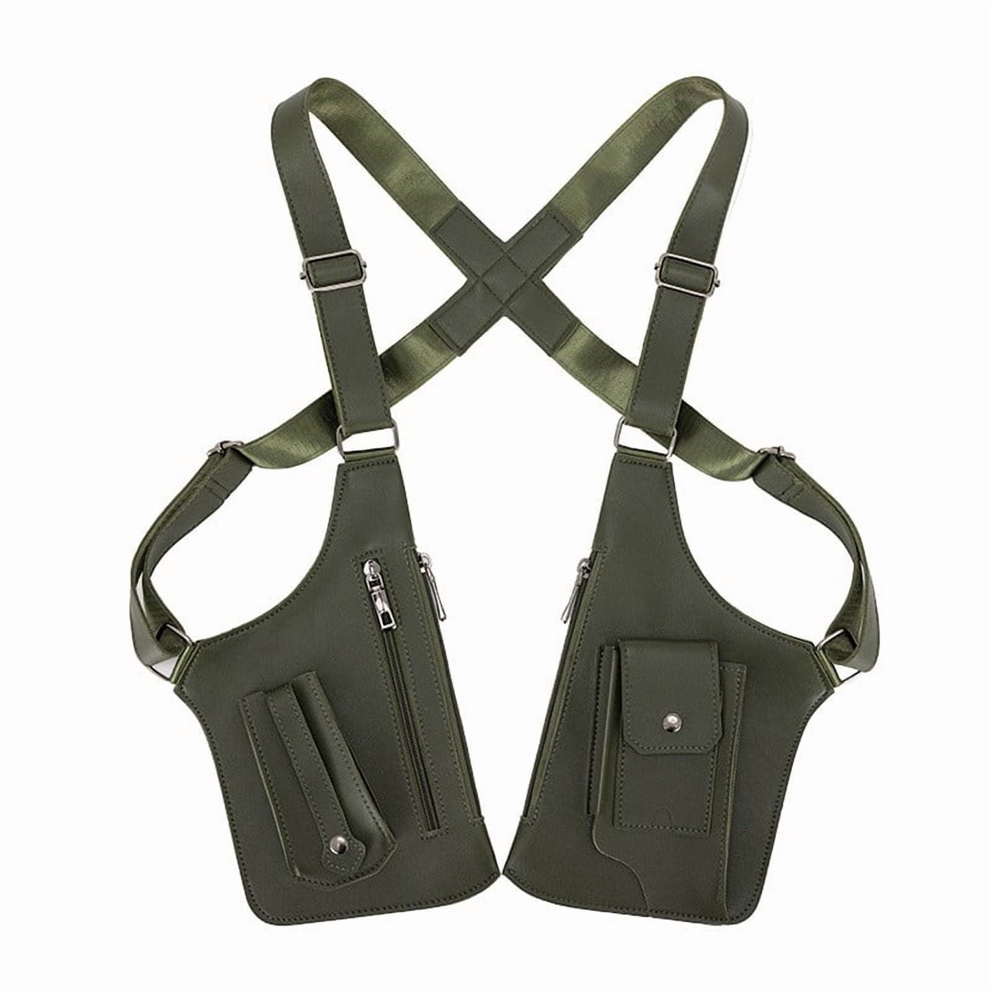 Double Shoulder Armpit Bag for Men and Women, Anti-Theft Underarm Shoulder Bag, Adjustable Shoulder Holster Bag, Pouch Wallet, Double Shoulder Bag, Anti Theft Wallet Black