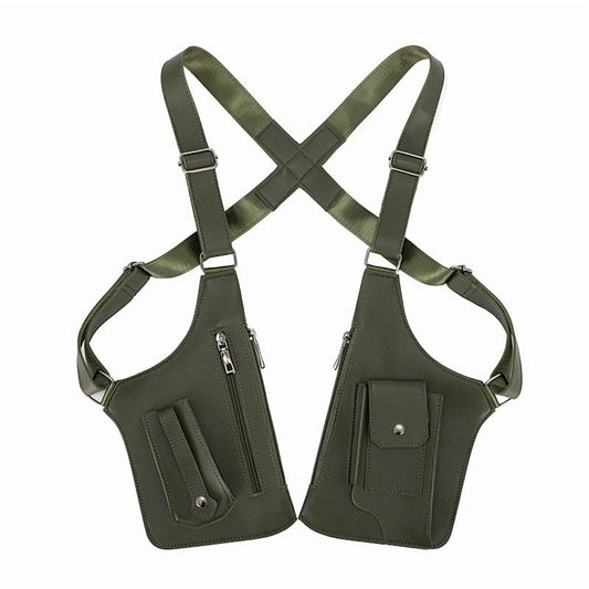 Double Shoulder Armpit Bag for Men and Women, Anti-Theft Underarm Shoulder Bag, Adjustable Shoulder Holster Bag, Pouch Wallet, Double Shoulder Bag, Anti Theft Wallet Black