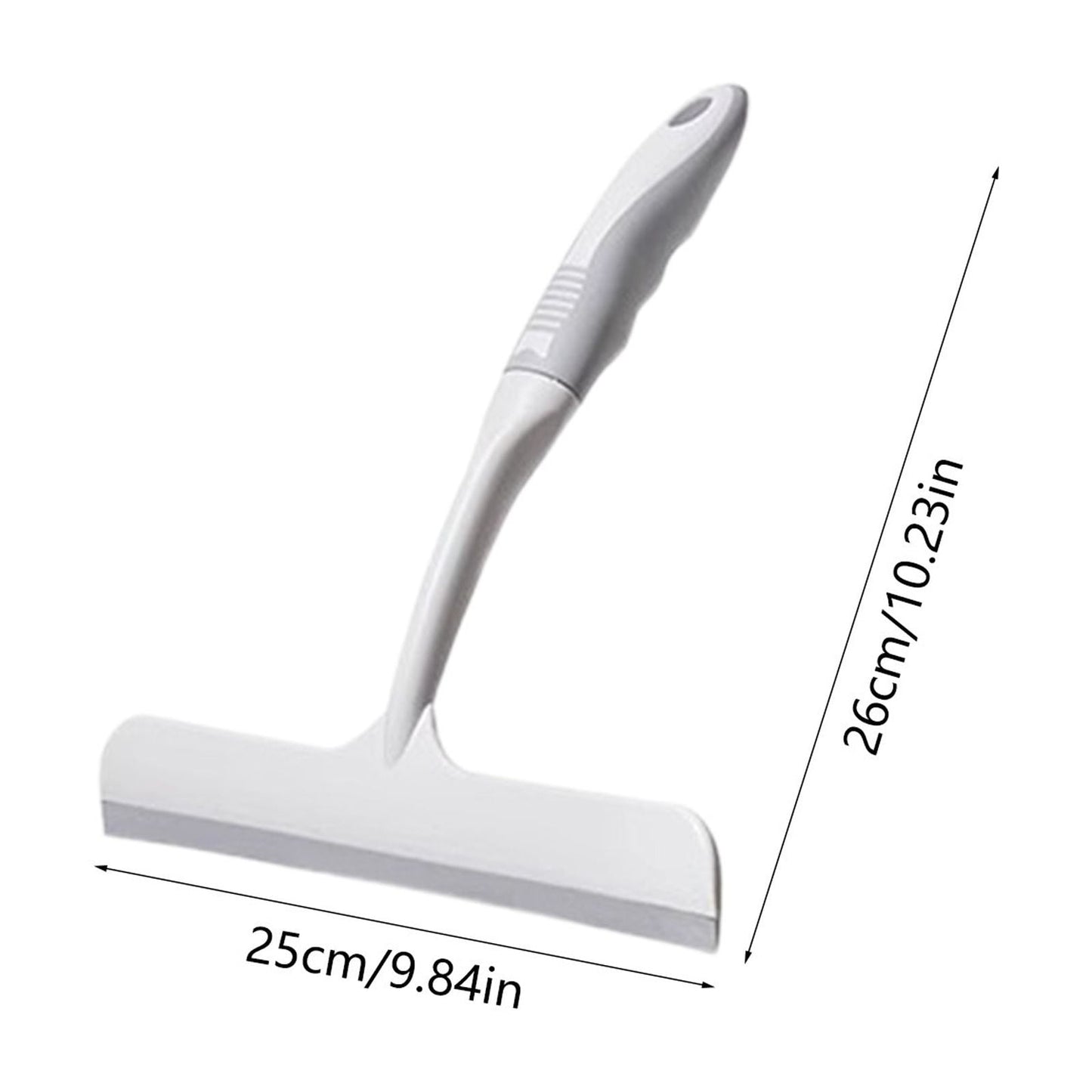 Shower Glass Squeegee, Window Glass Squeegee Shower Mirror Wiper, Door Wipe Blade, Multipurpose Cleaning Accessory, for Window, Windshield, Aquarium, Wall, Floor, Bathroom, Tile, Kitchen White,L