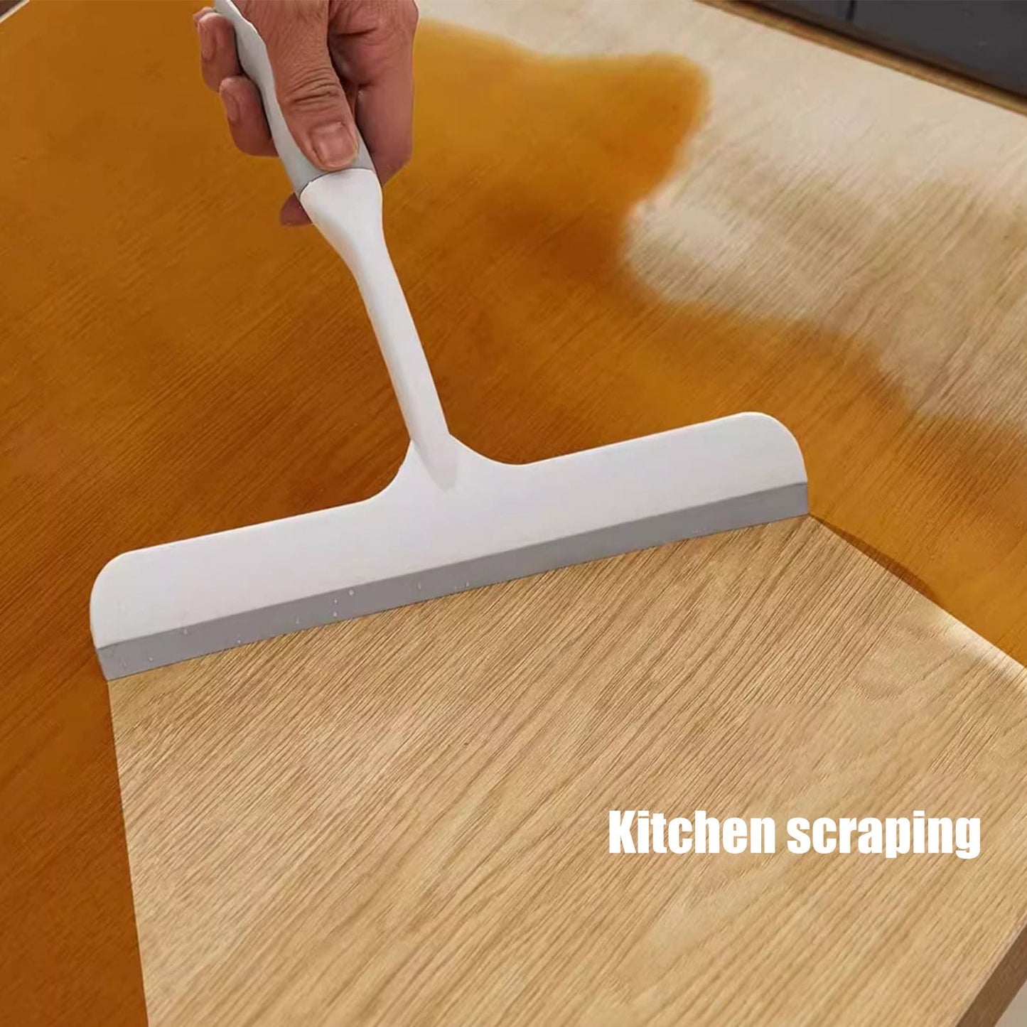 Shower Glass Squeegee, Window Glass Squeegee Shower Mirror Wiper, Door Wipe Blade, Multipurpose Cleaning Accessory, for Window, Windshield, Aquarium, Wall, Floor, Bathroom, Tile, Kitchen White,L