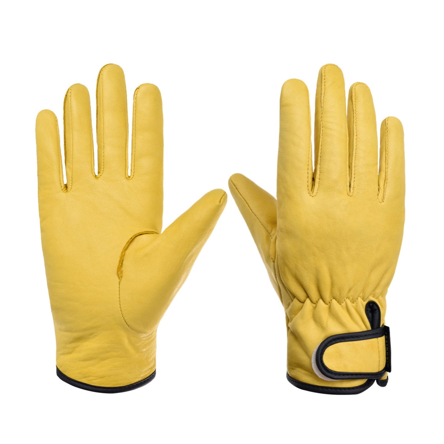RABBITH Upgrade Leather Working Gloves Work Gardening Gloves Thorn Proof Garden Building Heavy Duty Utility Gripper Men Women L