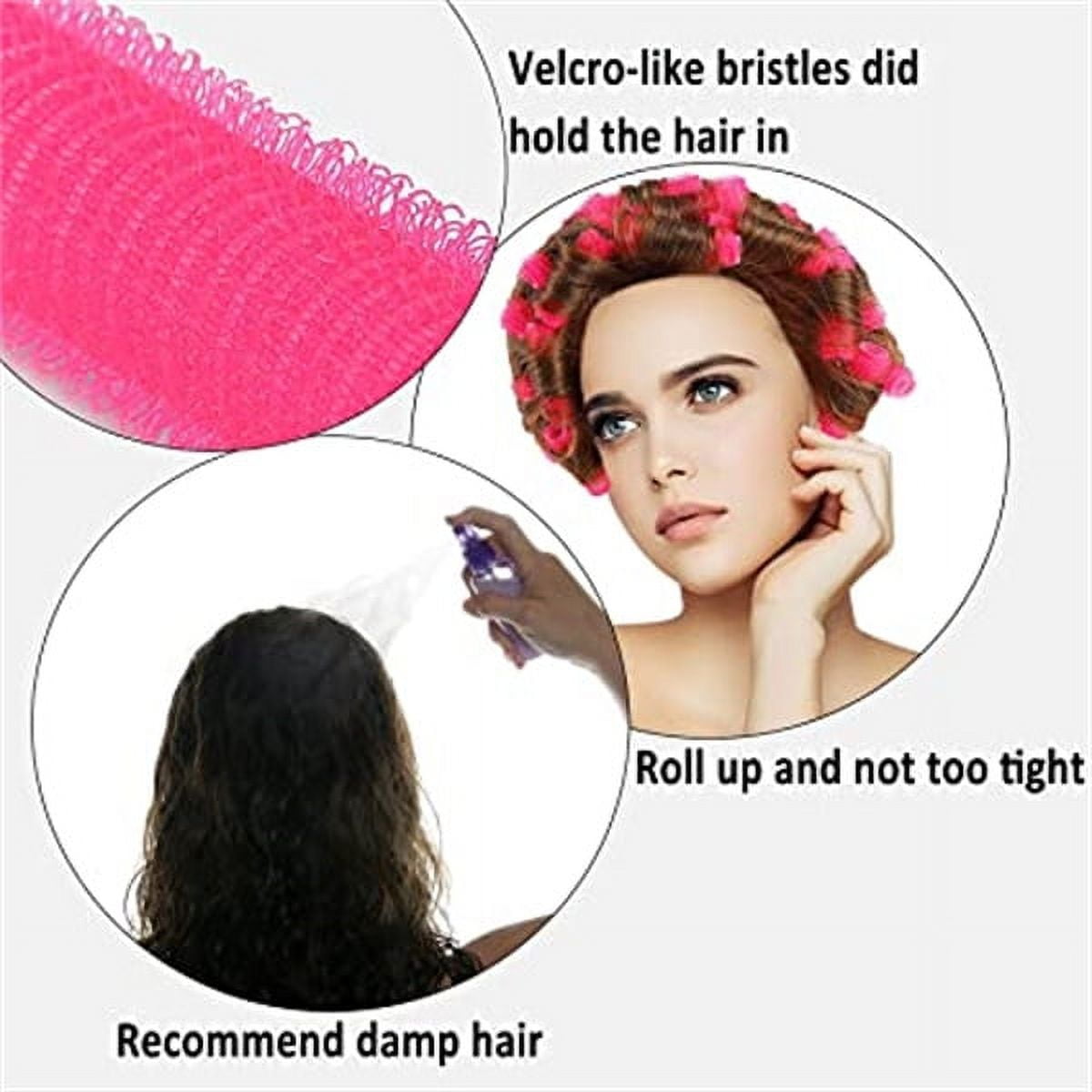 Self Grip Small Hair Curlers,Hair Rollers Curlers,Salon Hairdressing Curlers,DIY Curly Hairstyle Hair Rollers for Women Medium Short Hair (Gripping Sticky Rollers 0.6" 12PCS), Random color 12PCS