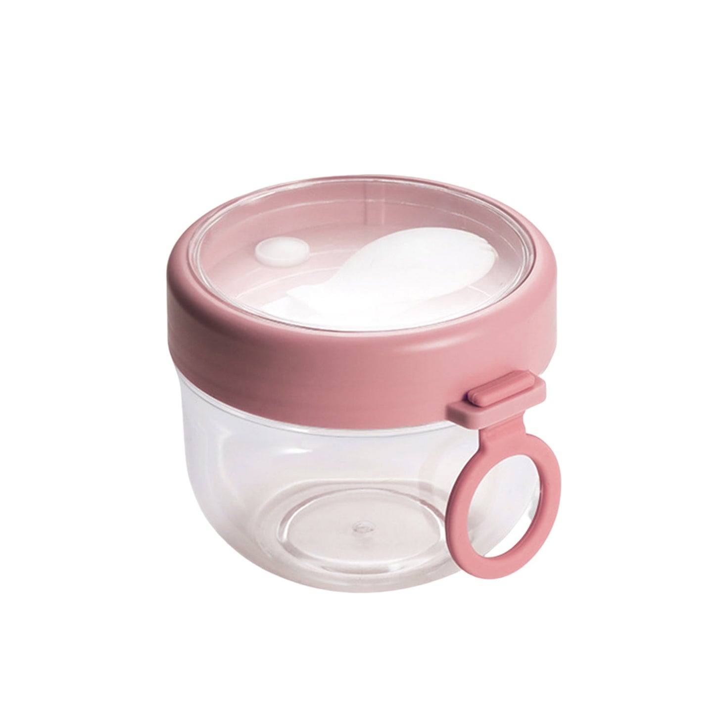 BOBASNDM Polycarbonate White PC Leakproof Yogurt Container Pink