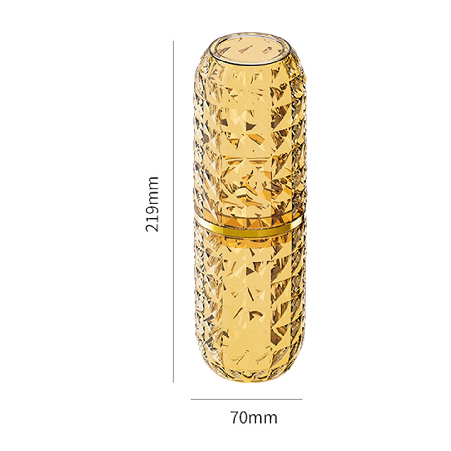 harmtty Toothbrush Box Large Capacity Light Luxury Portable Travel Toothbrush Toothpaste Holder Case for Bathroom,Clear Brown