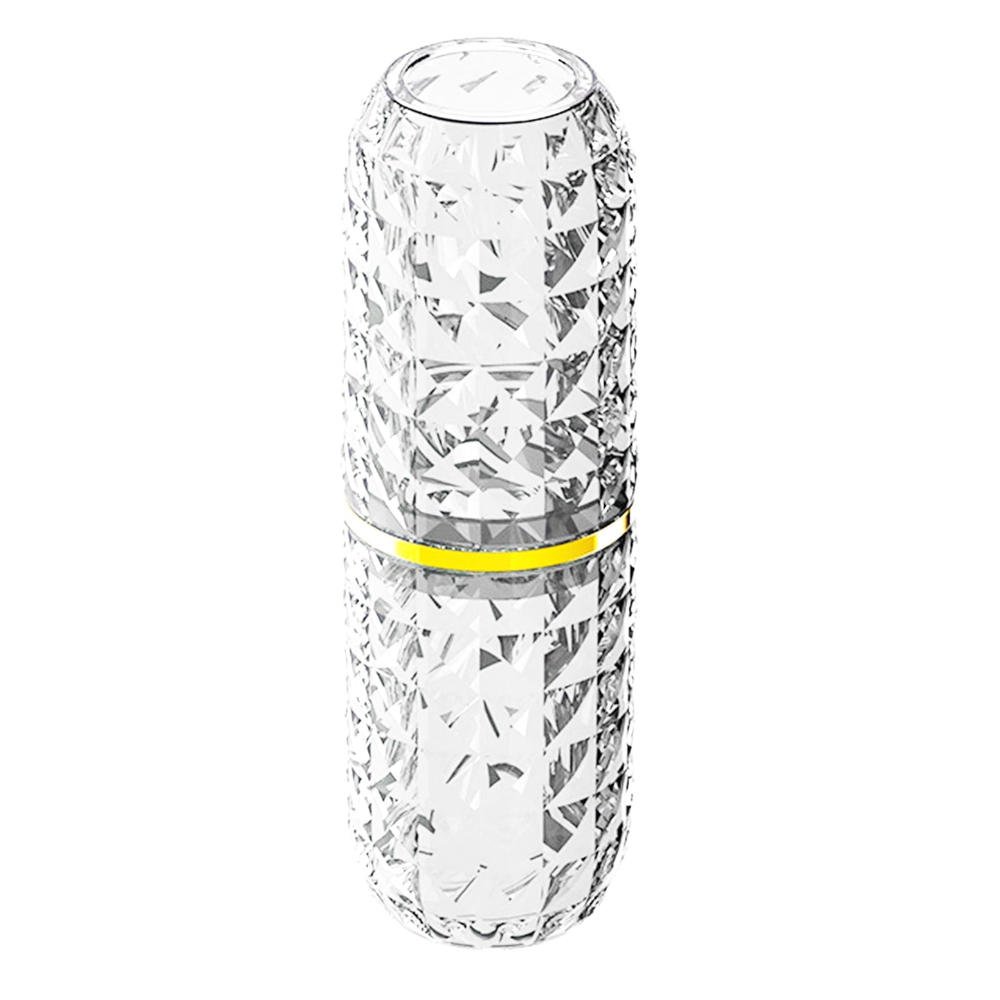 harmtty Toothbrush Box Large Capacity Light Luxury Portable Travel Toothbrush Toothpaste Holder Case for Bathroom Clear