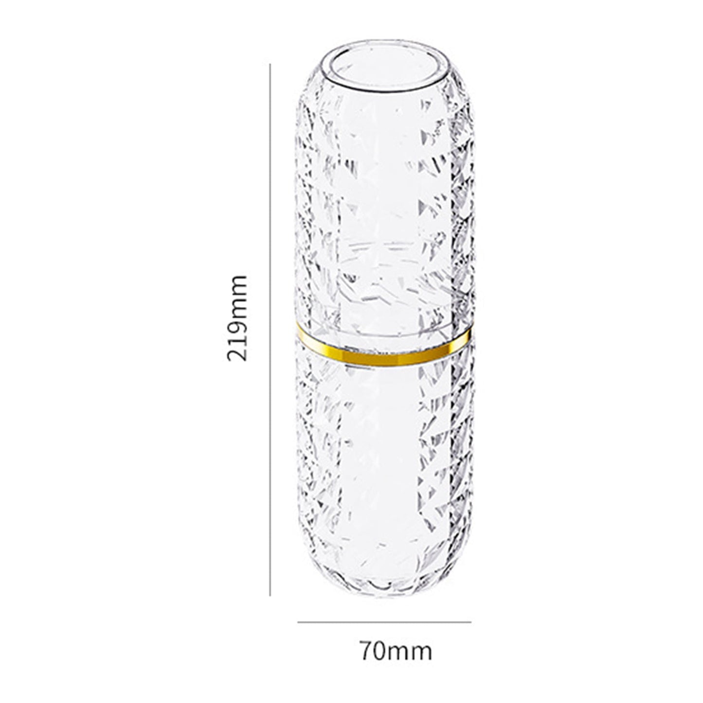 harmtty Toothbrush Box Large Capacity Light Luxury Portable Travel Toothbrush Toothpaste Holder Case for Bathroom,Clear Green