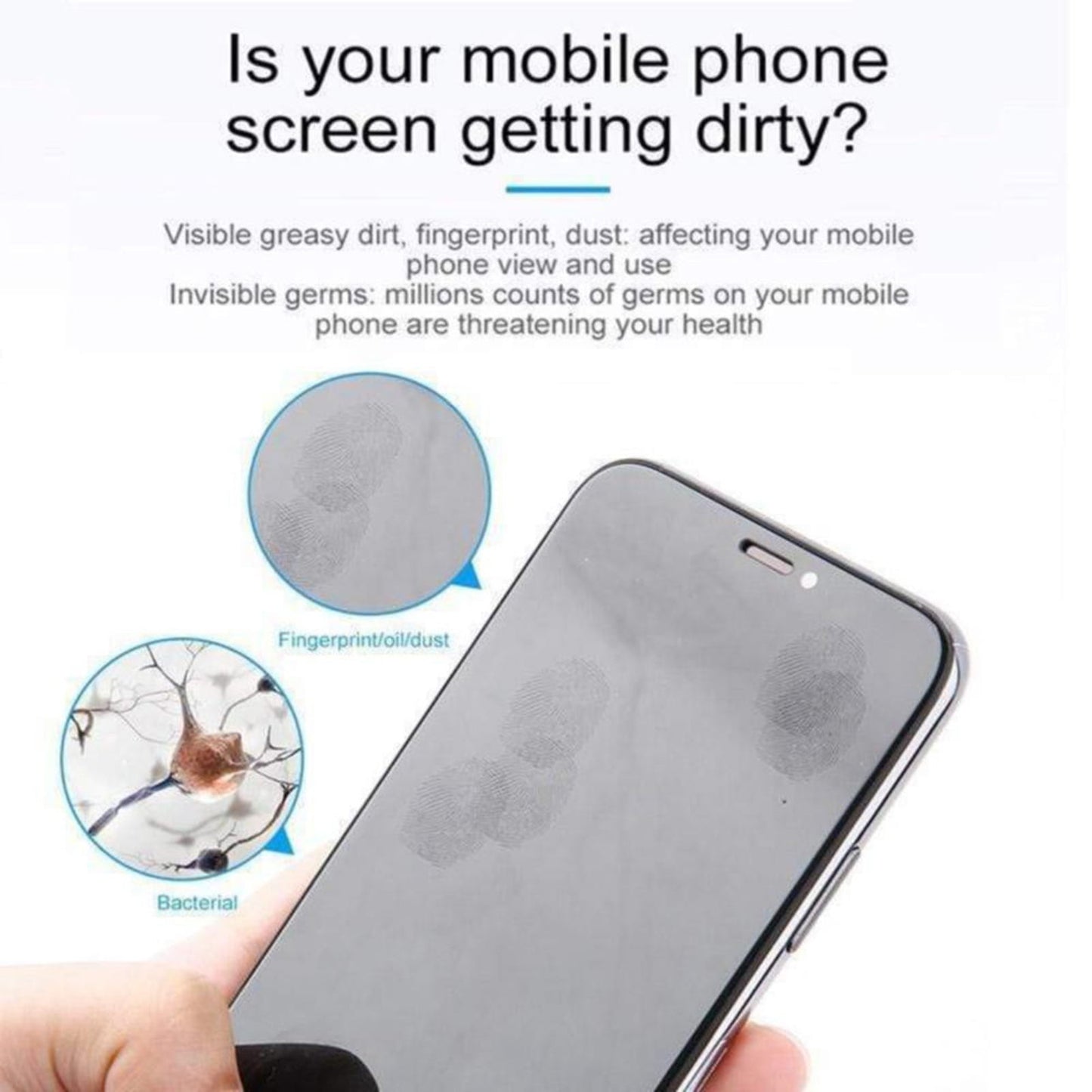 Screen Cleaner Spray Wipe, 3-in-1 Spray Microfiber Cloth, Car Screen Cleaner, Portable Refillable Spray Bottle Tool for Phone/Computer/Laptop/Tablet/Monitor/Car Screen 18 mL Black