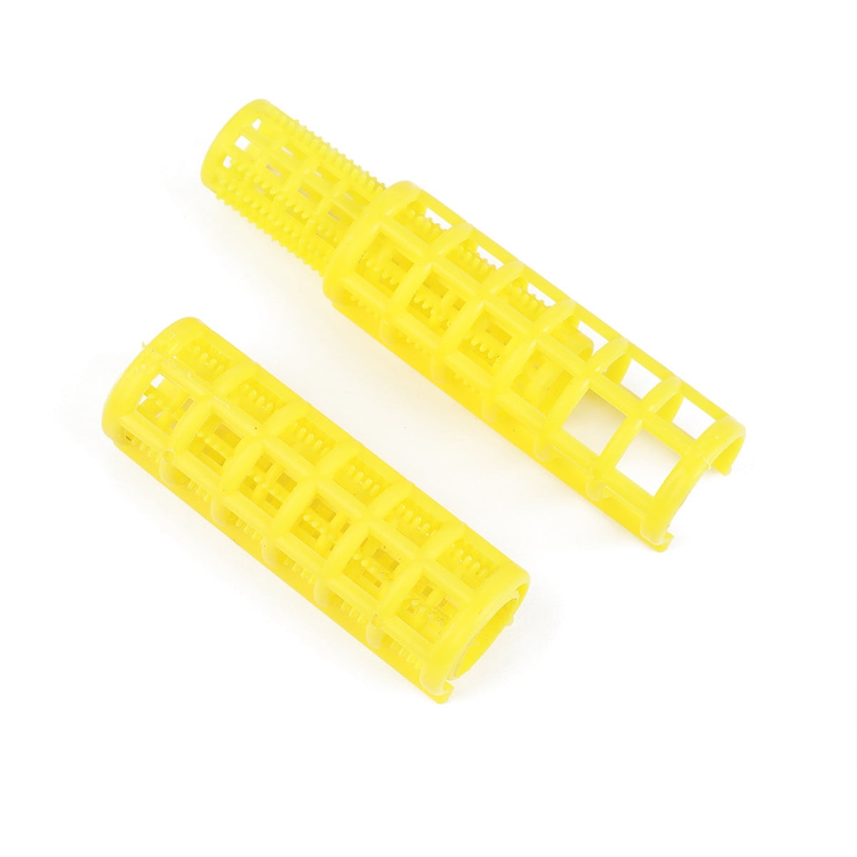 CIYAPED 30 Pieces Plastic Hair Rollers Curlers Snap Rollers Self Grip Rollers Hairdressing Curlers No Heat Hair Curlers for DIY Hairdressing Hair Salon Hair Barber Yellow/Green/Red/Purple