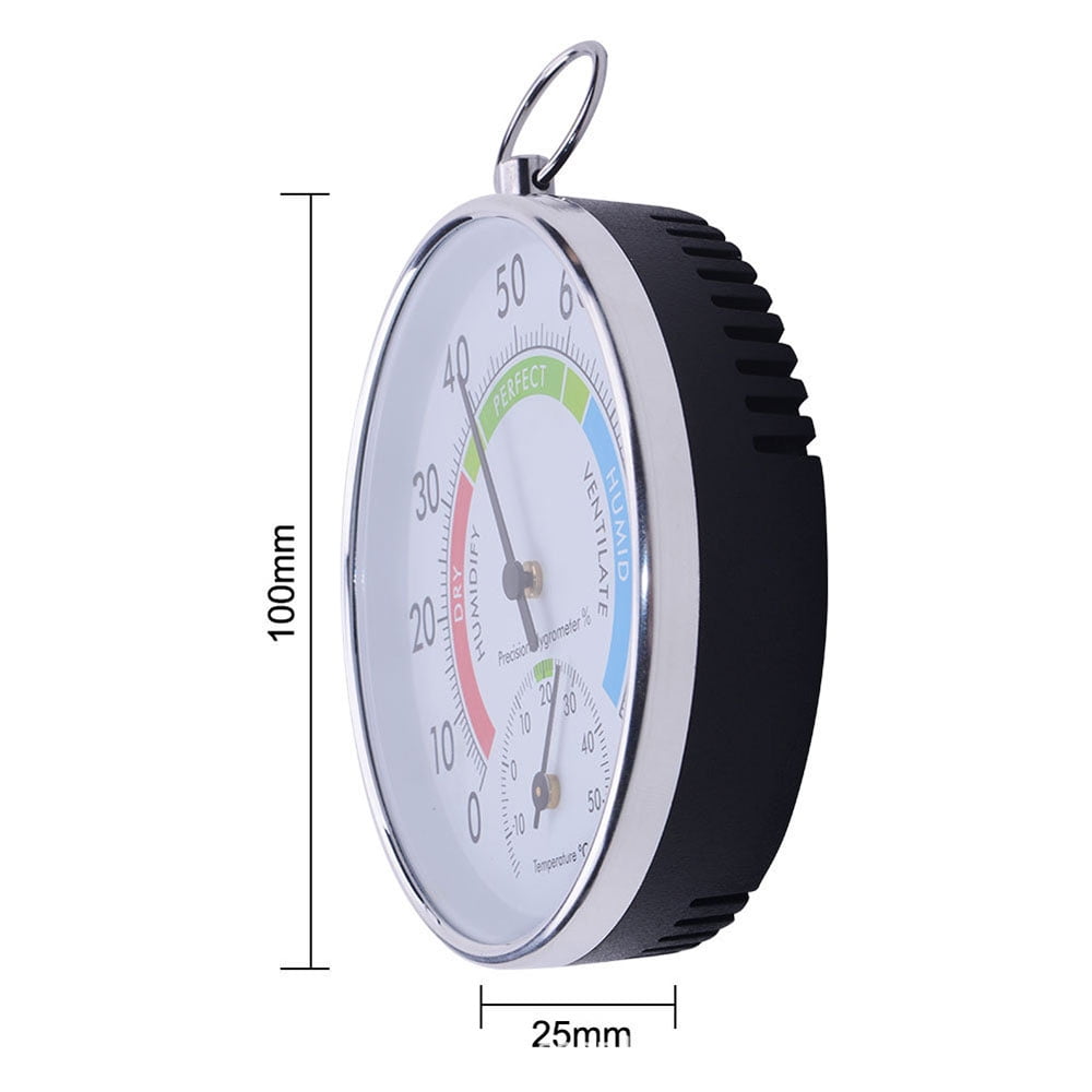 Thermometer and Hygrometer - Ideal Greenhouse Thermometer and Humidity Meter To Monitor Maximum and Minimum Temperatures and Humidity Easily Wall Mounted Multicolor bottom