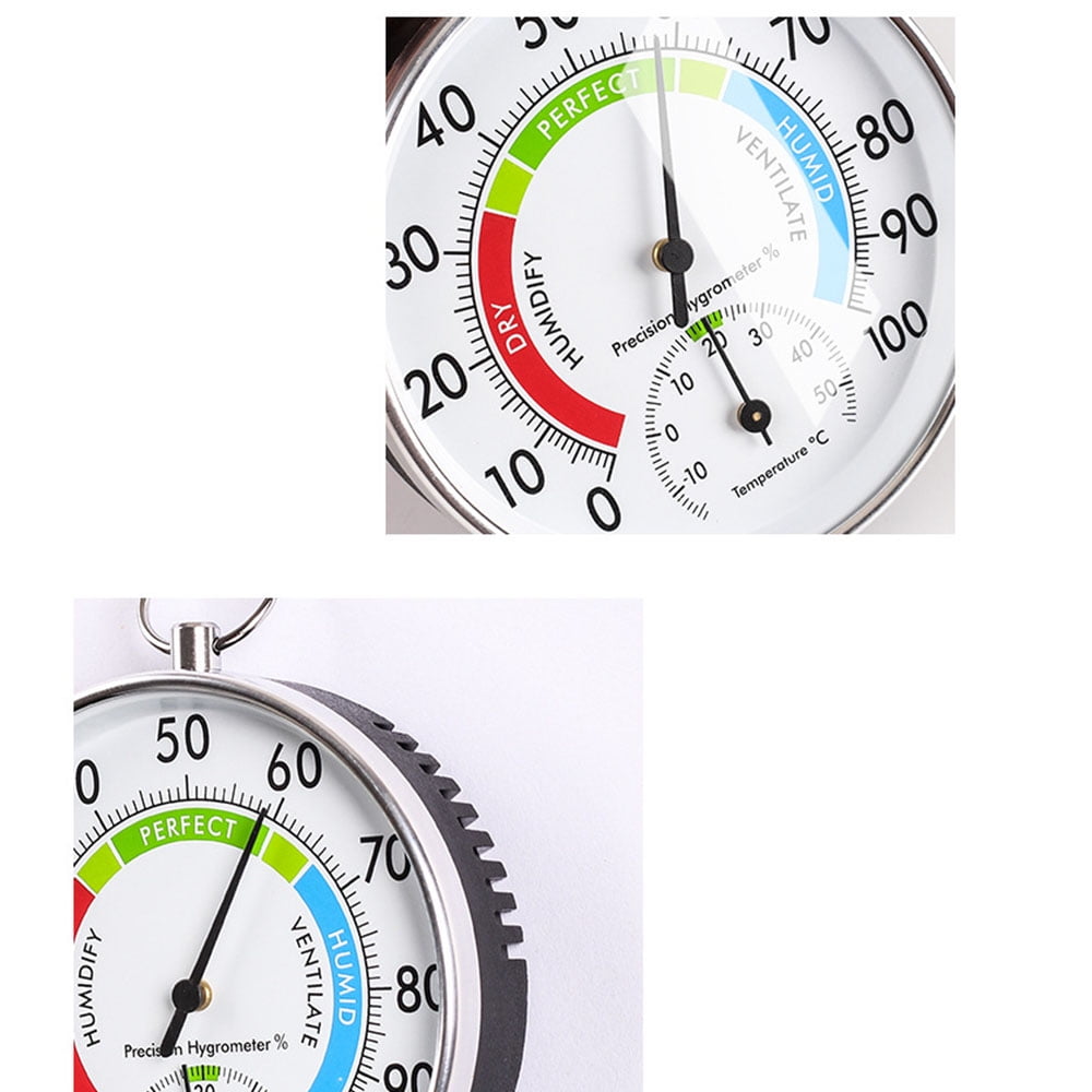Thermometer and Hygrometer - Ideal Greenhouse Thermometer and Humidity Meter To Monitor Maximum and Minimum Temperatures and Humidity Easily Wall Mounted Multicolor bottom