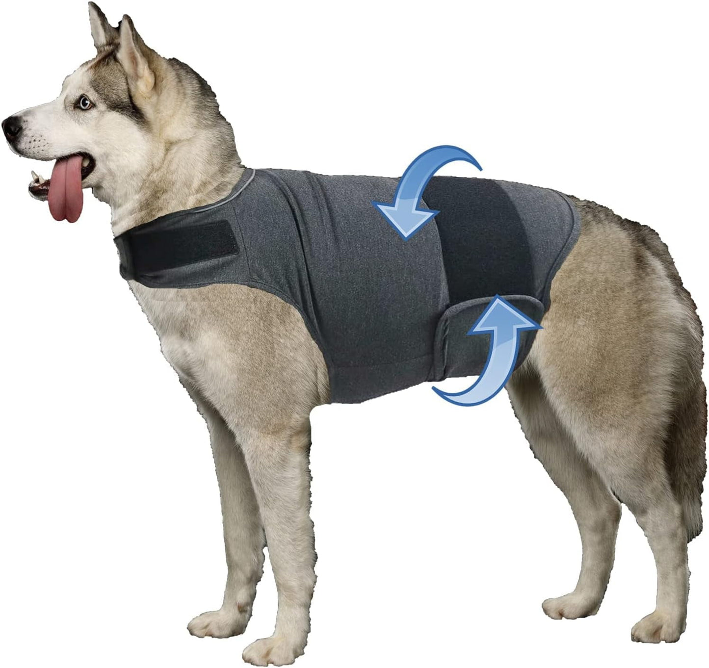 Dog Jacket, Skin-Friendly Dog Calming Vest - Dog Shirt for Thunder, Fireworks and Separation - Keep Pet Calm Without Medicine & Training, Anti Anxiety Vest for Dogs XL Rose Red