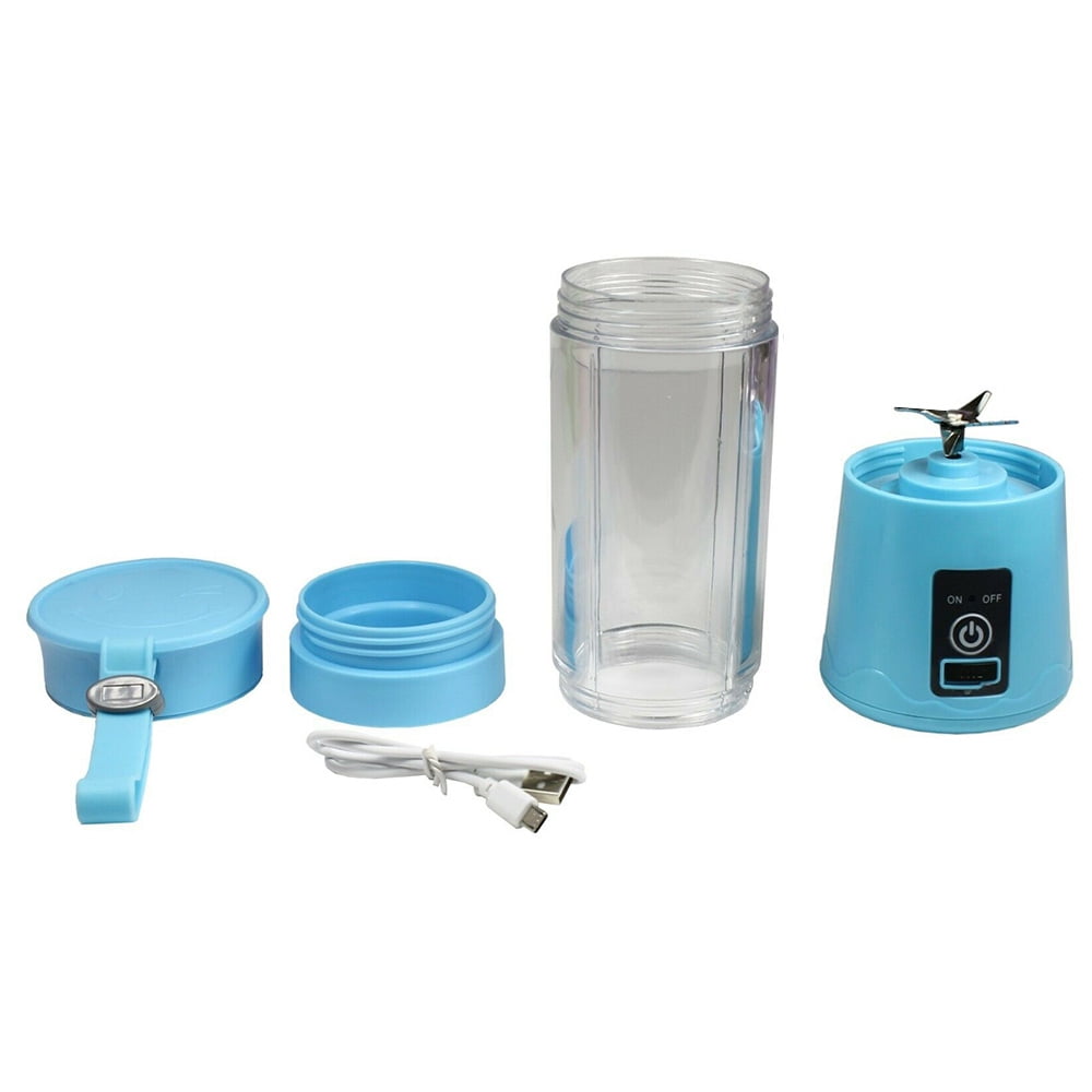 Mini Portable Blender,Smoothies Personal Blender Mini Shakes Juicer Cup USB Rechargeable With 6 blades White