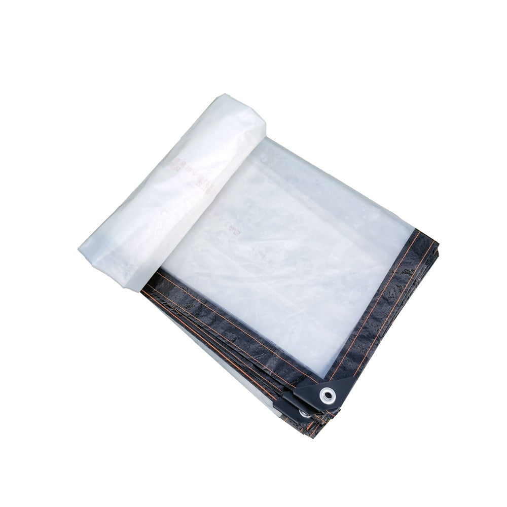 Clear Tarps Heavy Duty, Waterproof Tarpaulin Cover Greenhouse Garden Plant Patio 5 x 6.5FT 5*6.5ft